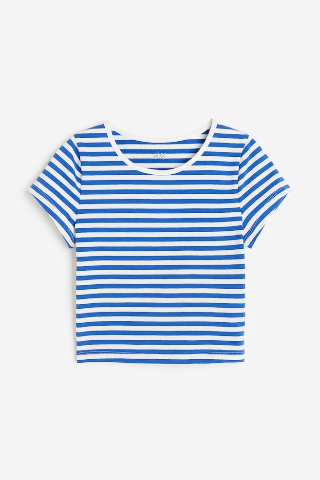 T-shirt - Blue/White striped/White/Black/Mauve - 2