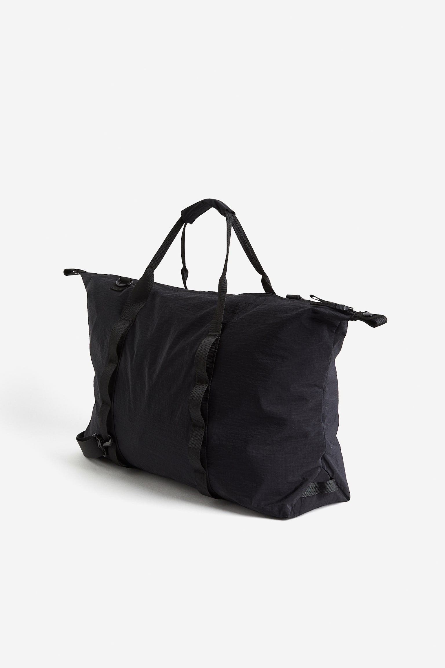 Water Repellent Sports Bag - Black/Beige - 2