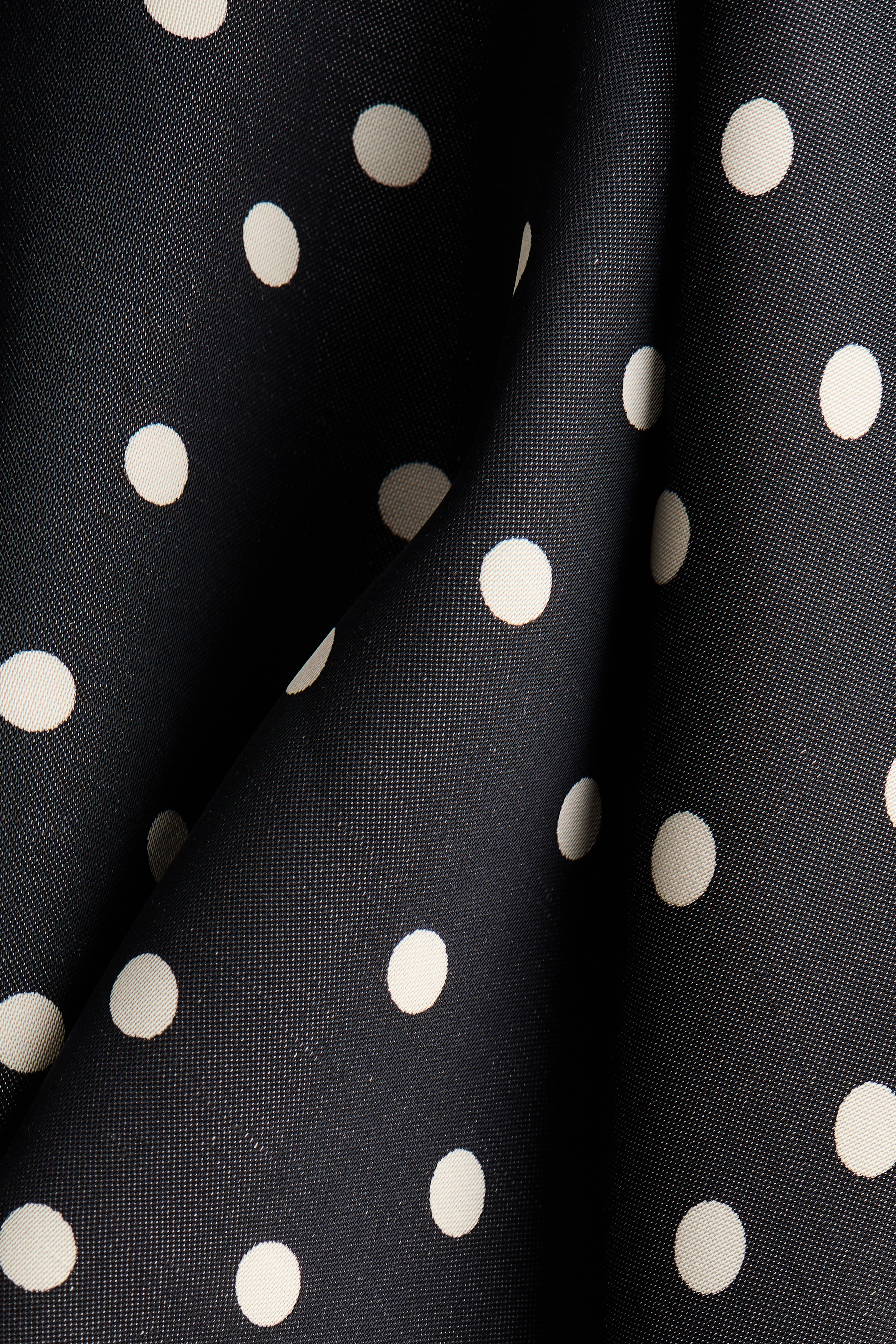 Scarf-detail satin dress