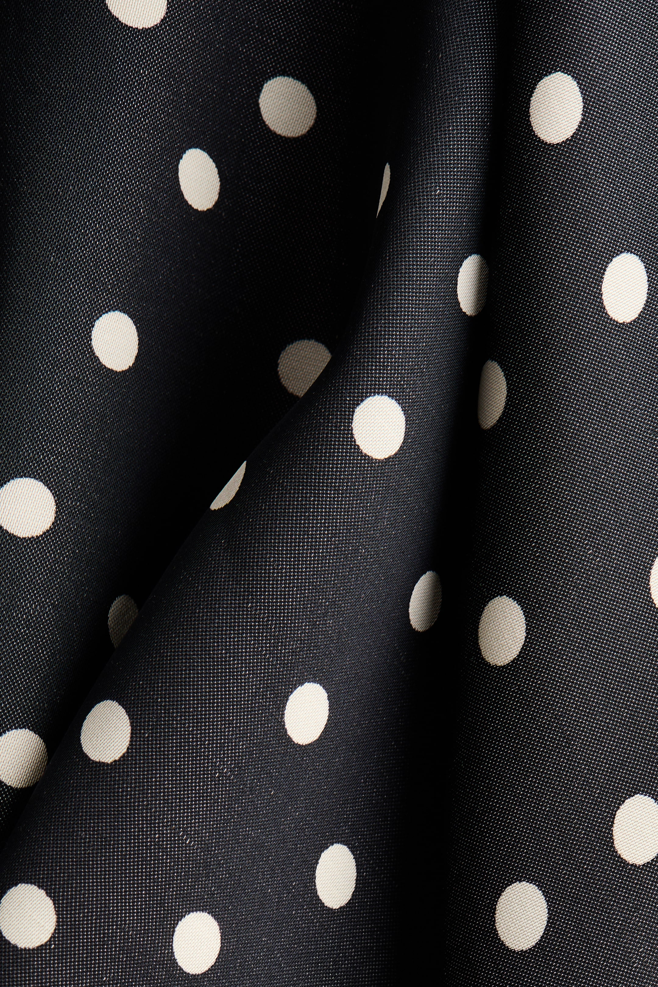 Zobraziť väčší obrázok: Saténové šaty so šatkou - Čierna/bodkovaná - ŽENY | H&M SK 7