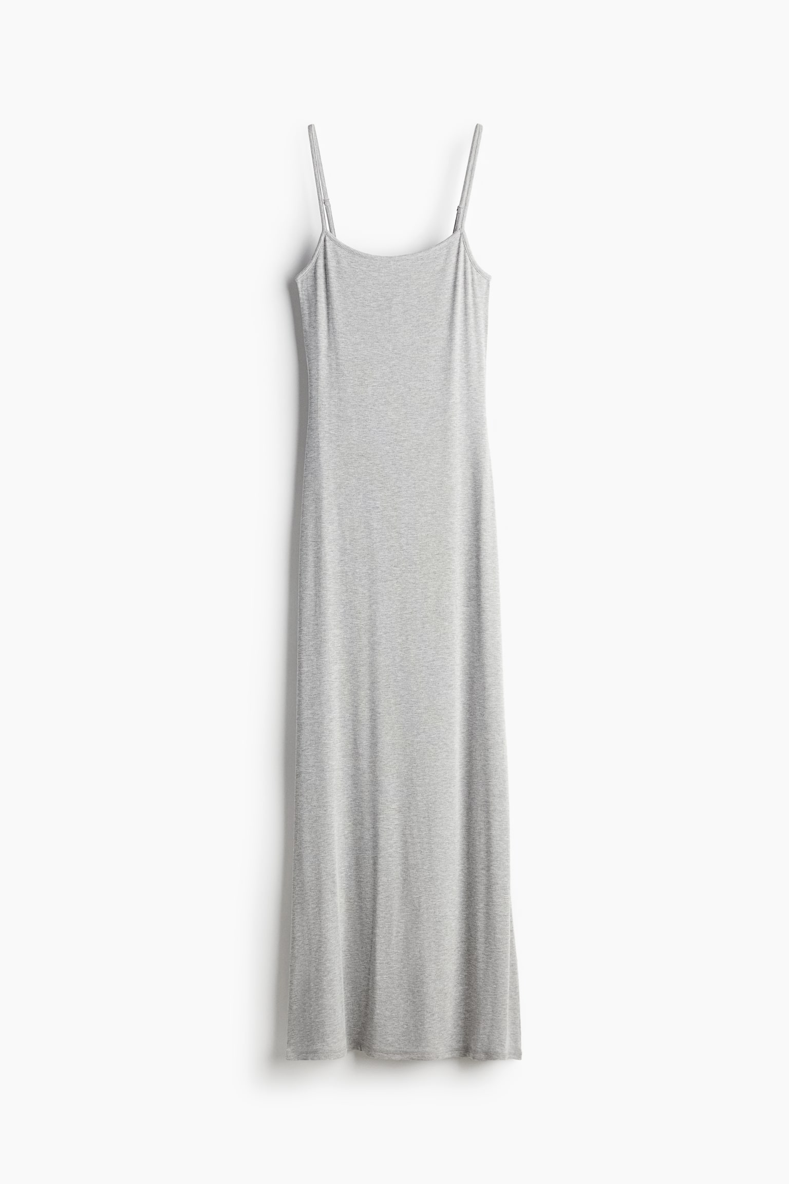 Ribbed bodycon dress - Light grey marl/Black/Dark purple/Light dusty pink - 1