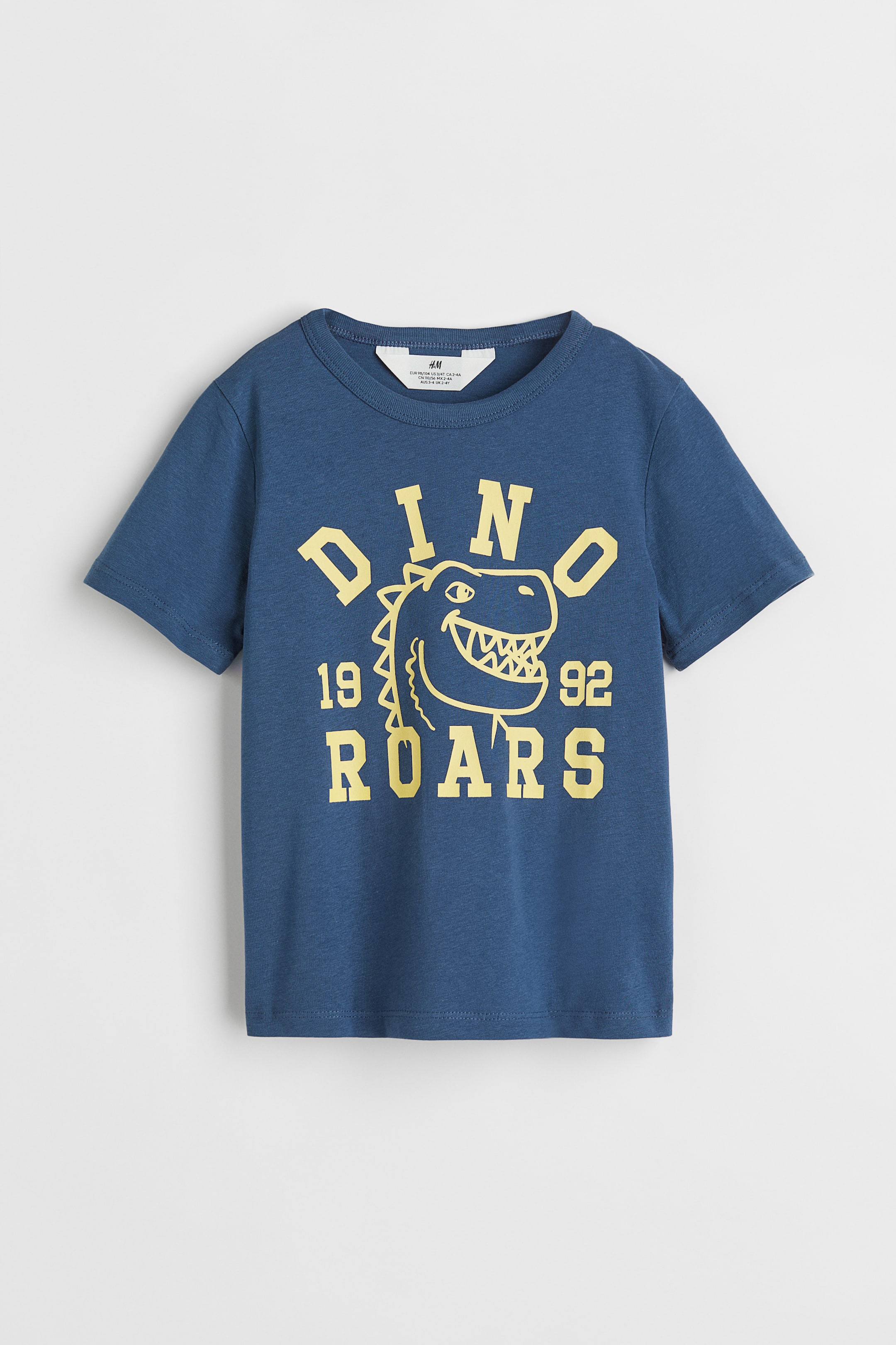 View larger image: Printed T-shirt - Dark blue/Dinosaur - Kids | H&M 1