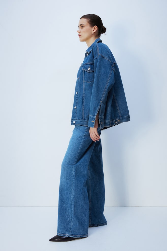 MAMA Wide jeans - Denimblauw/Licht denimblauw - 3