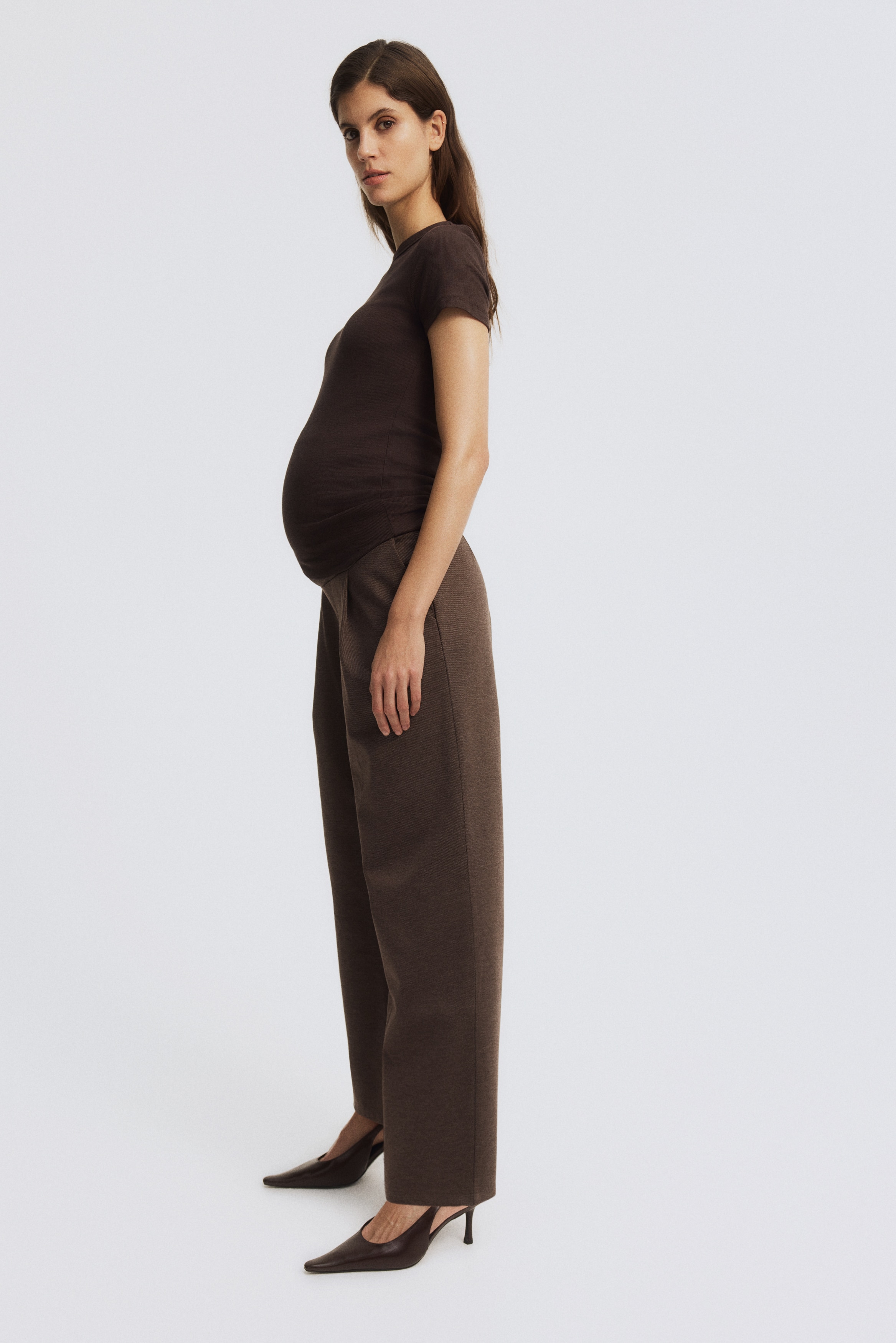 Women's Black MAMA Wide trousers | H&M US