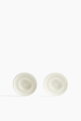 2-pack djup liten tallrik med reaktiv glasering