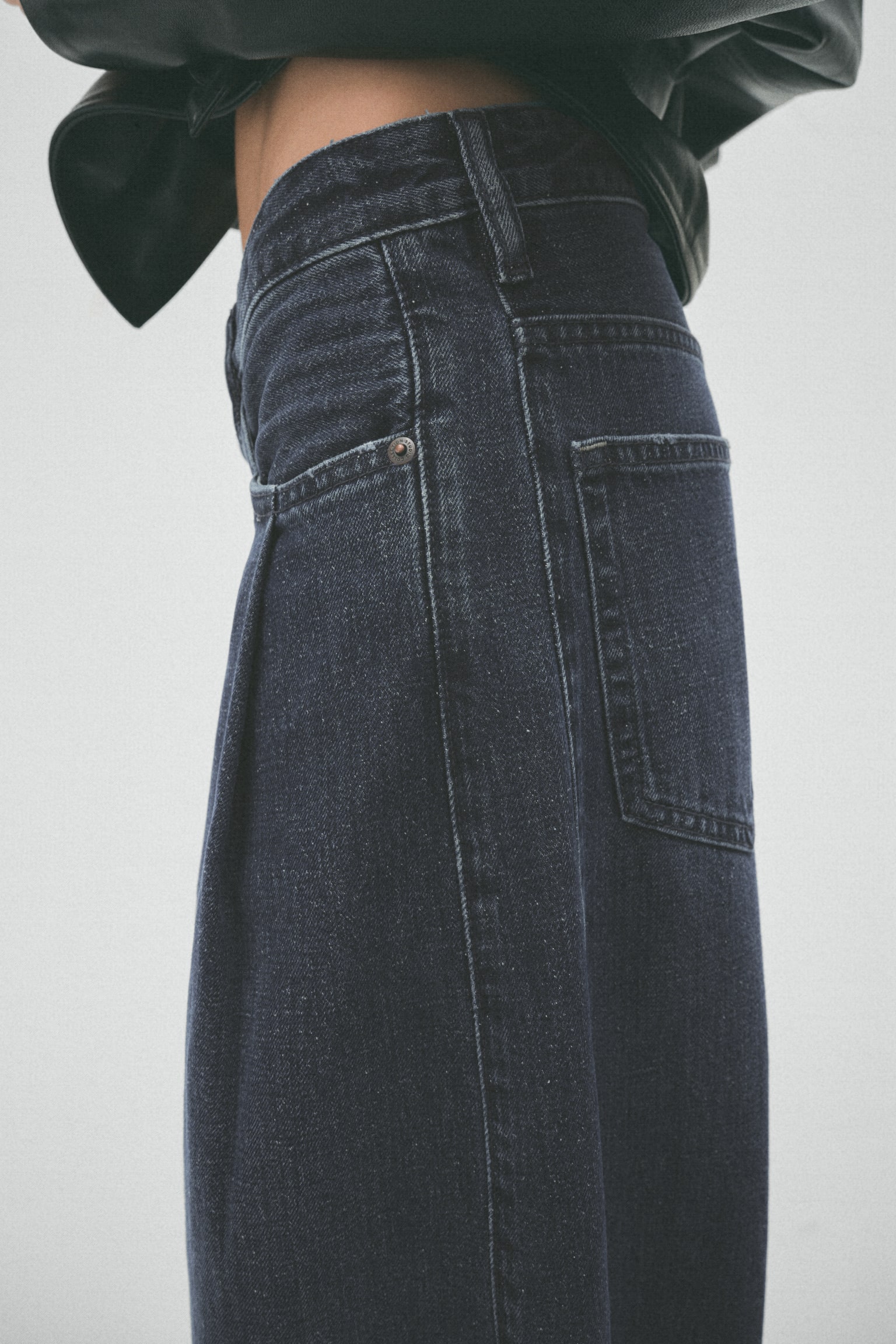 Джинсы H&M Wide-Leg, цвет: Джинсовый синий — фото 5