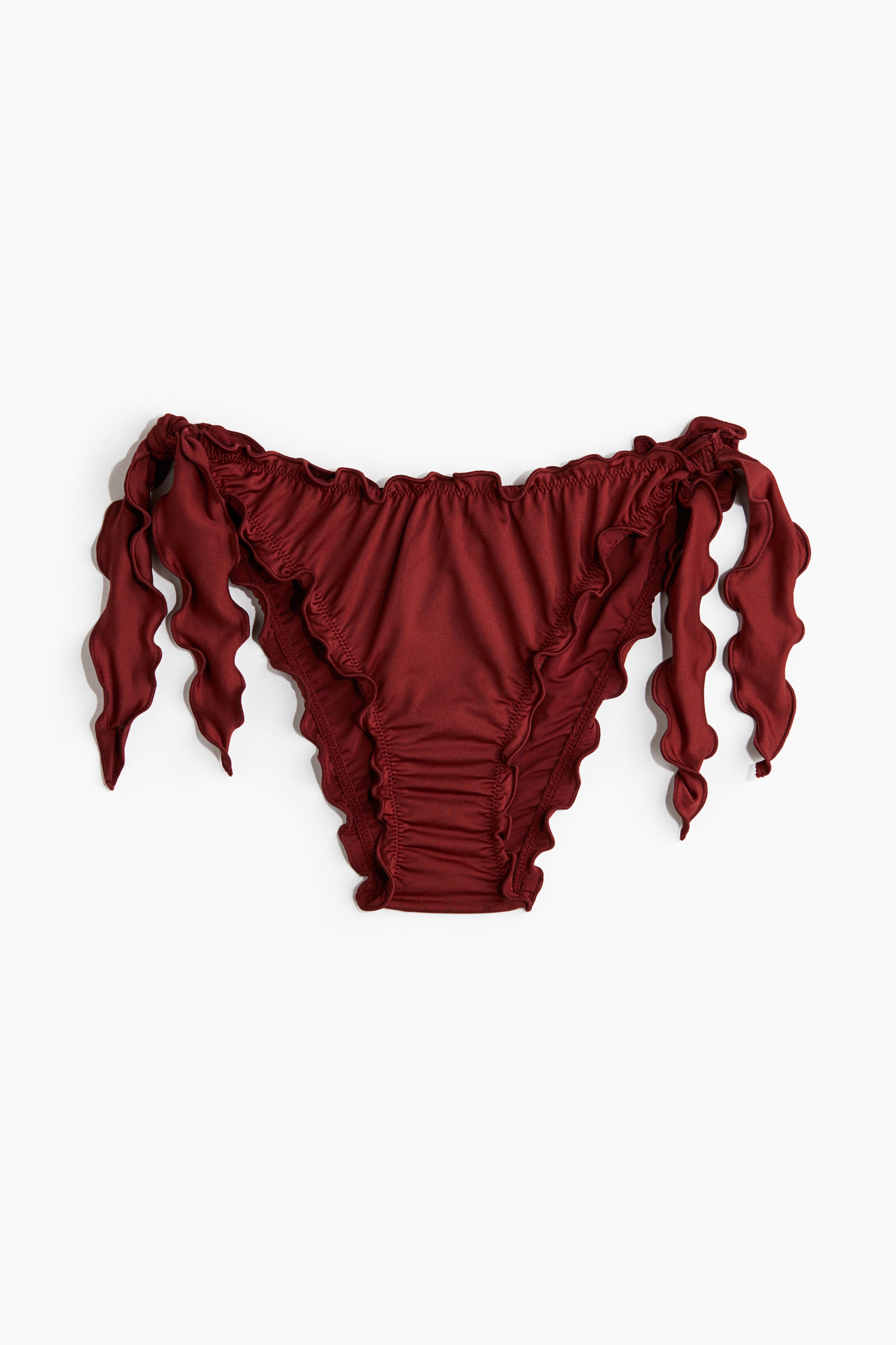 Tie Bikini Bottoms - Dark red/Navy blue
