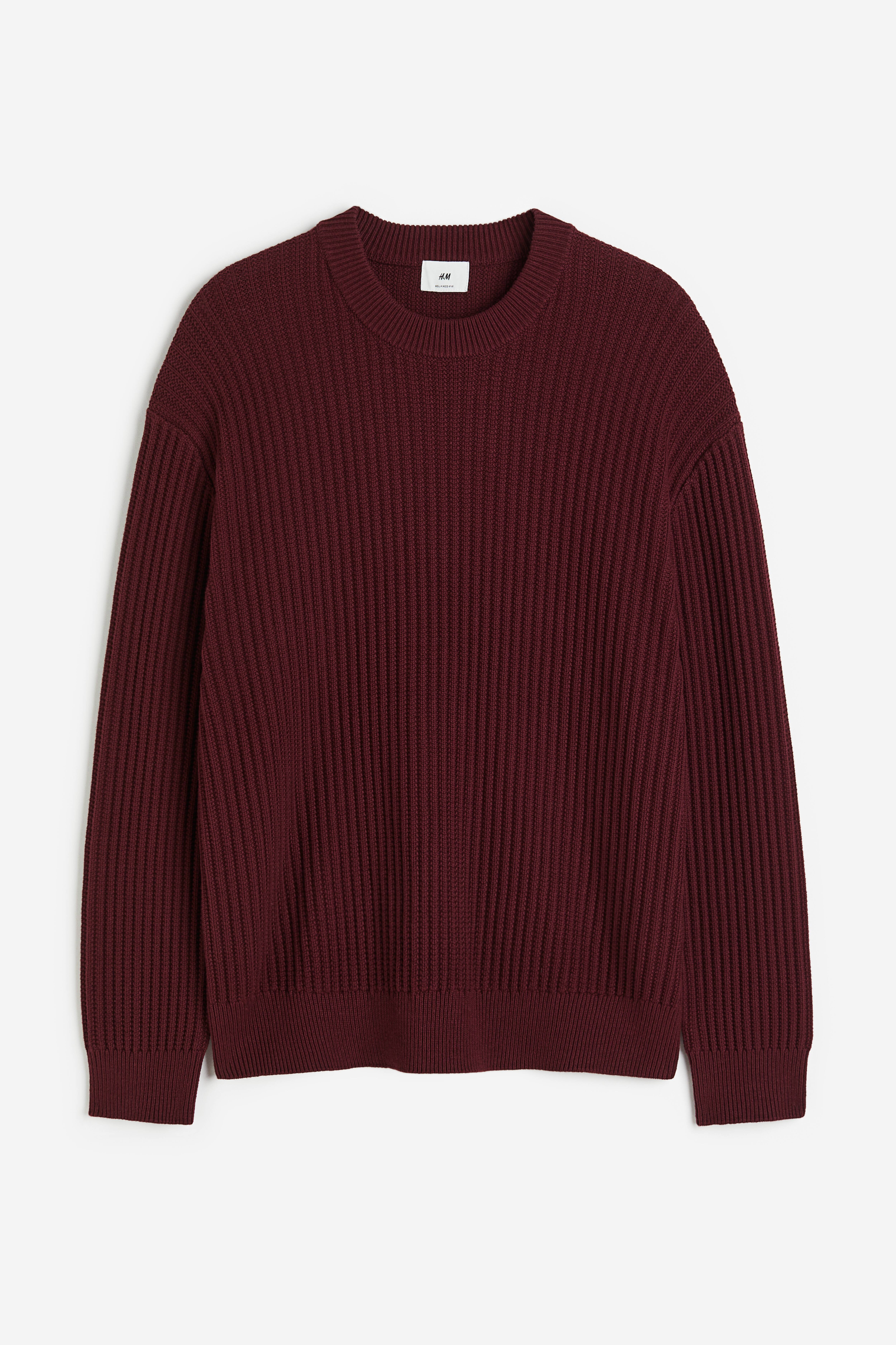 H&m burgundy sweater best sale