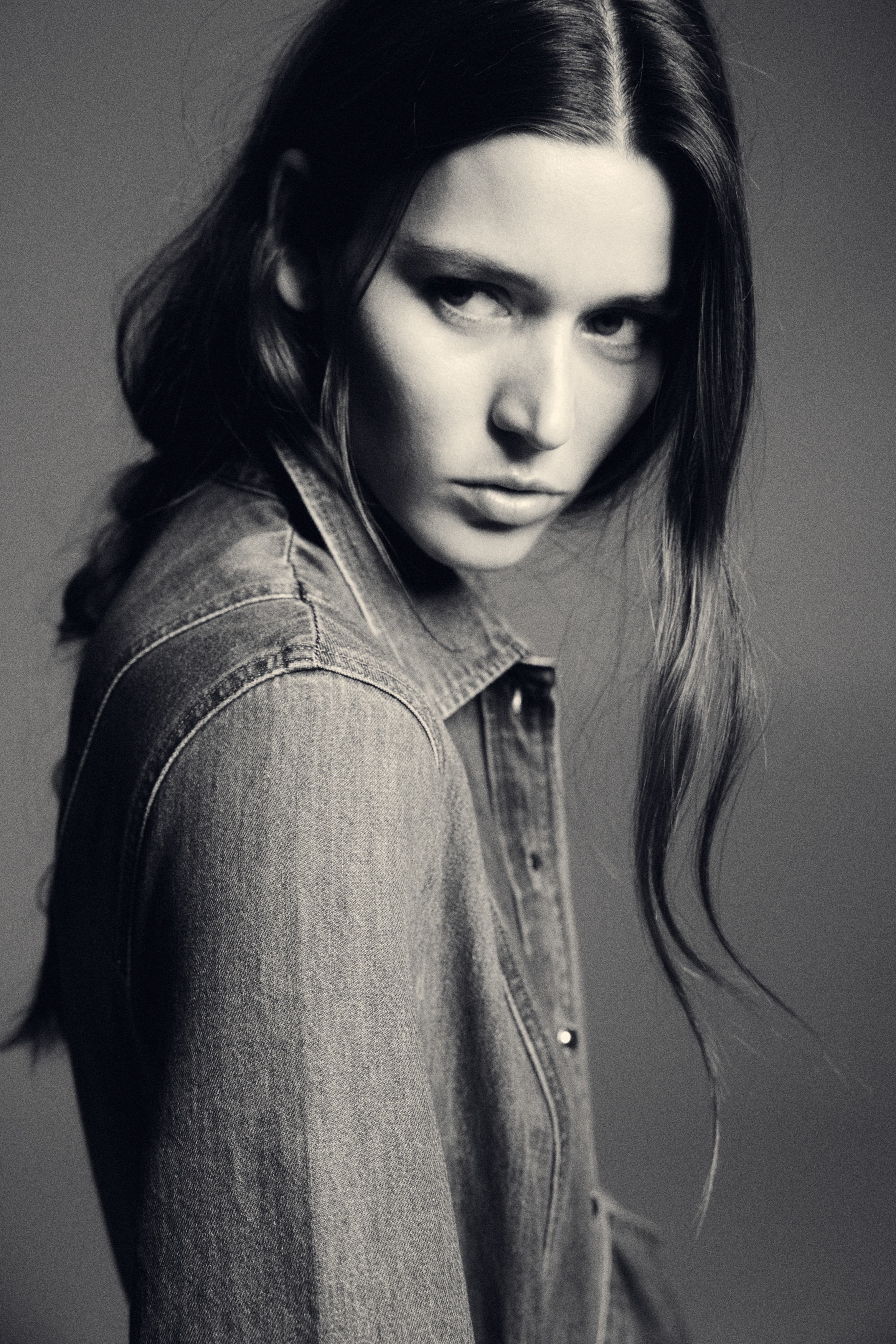 Skjortekjole i denim - Denimblå