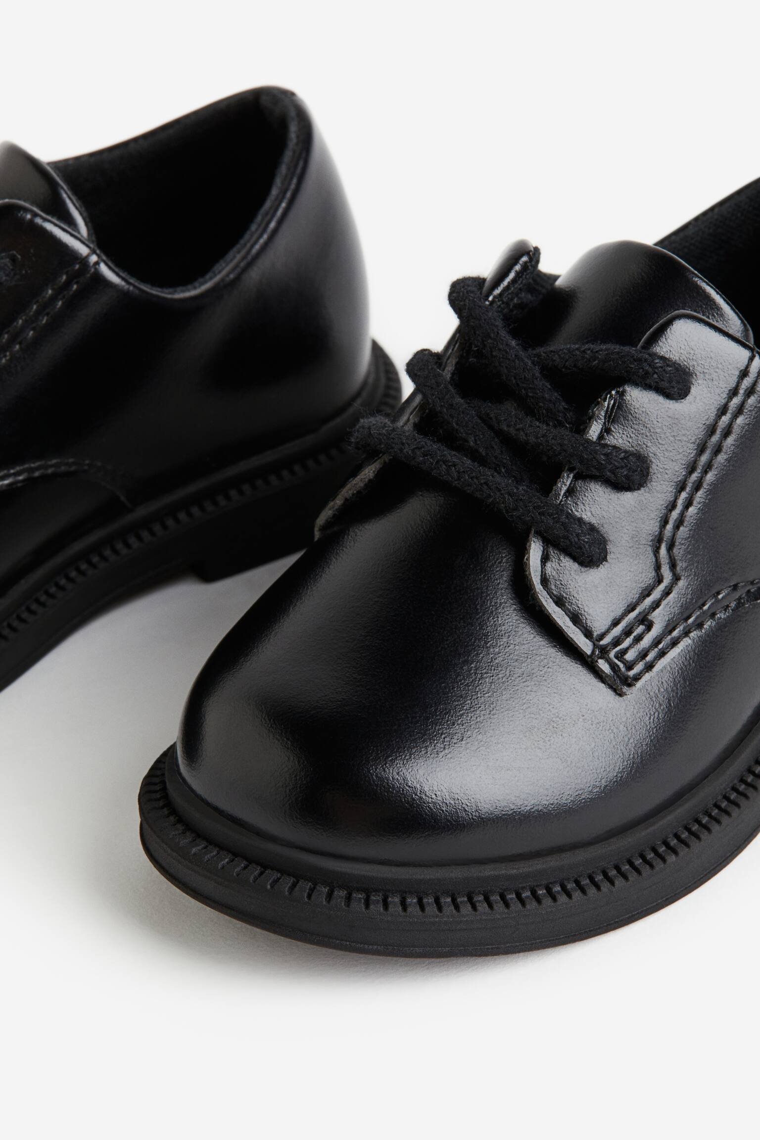 Derby Shoes - Black - 3