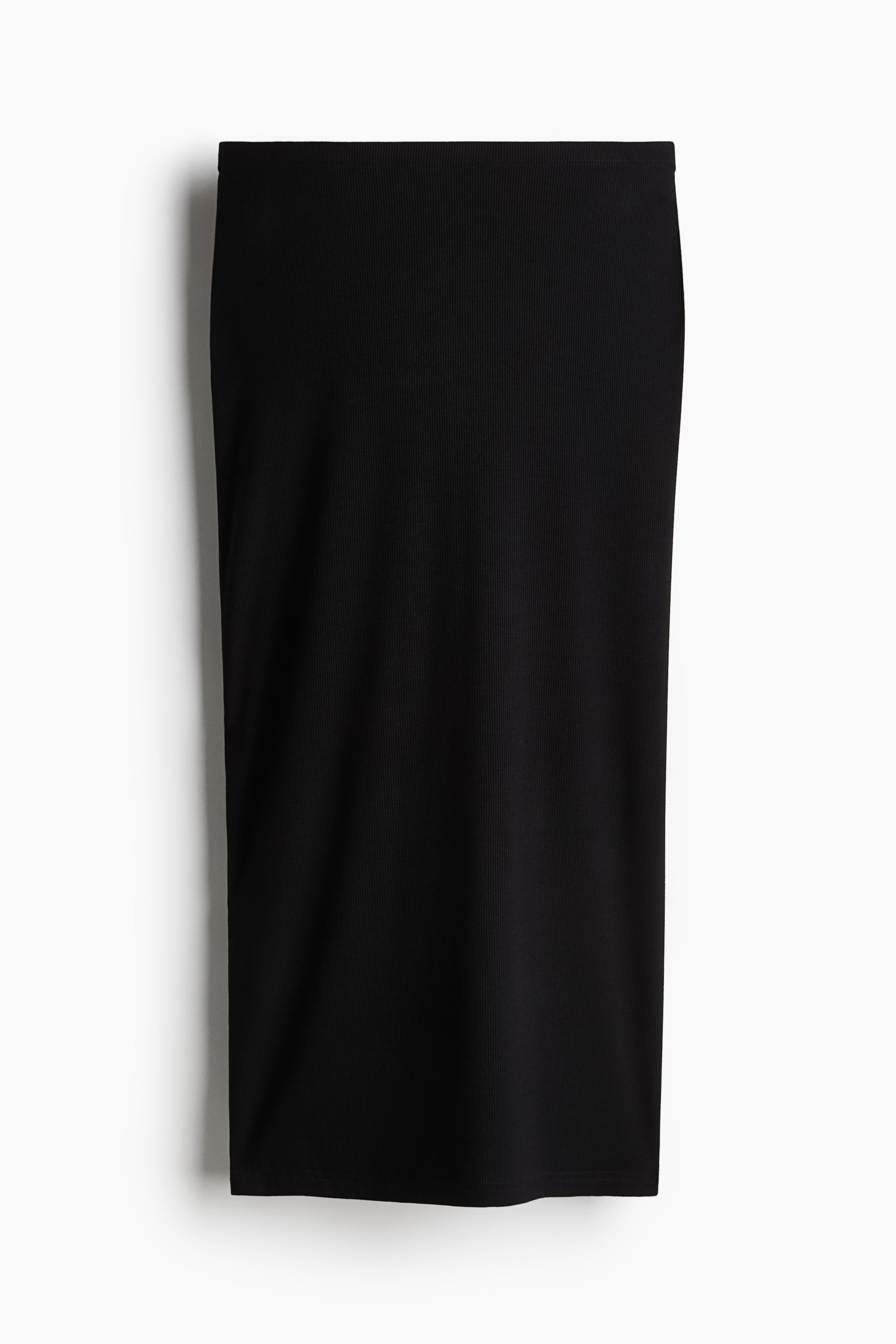 Ribbed Pencil Skirt Black Ladies Handm Us