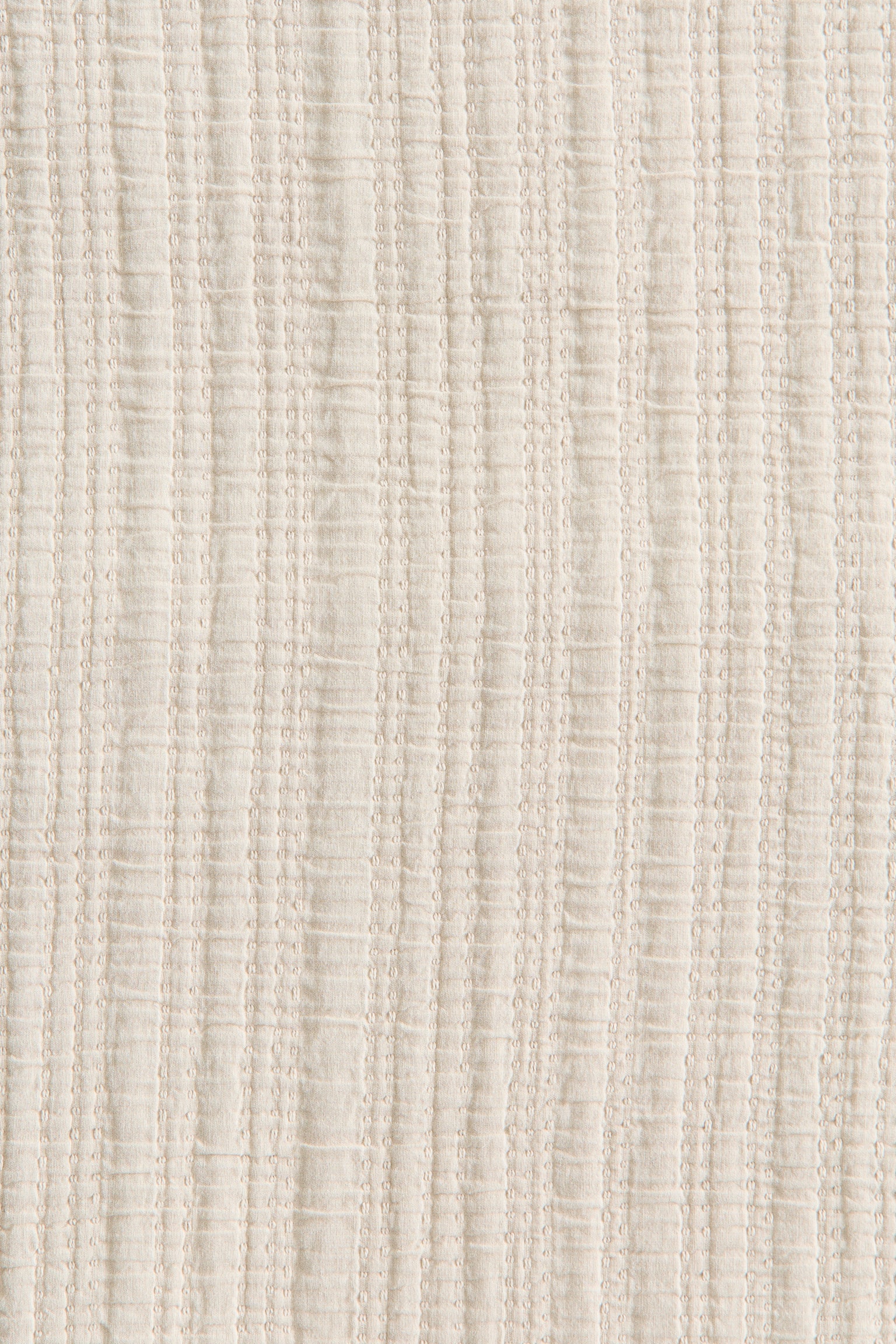 Cotton muslin bedspread - Light beige/Mole - 4