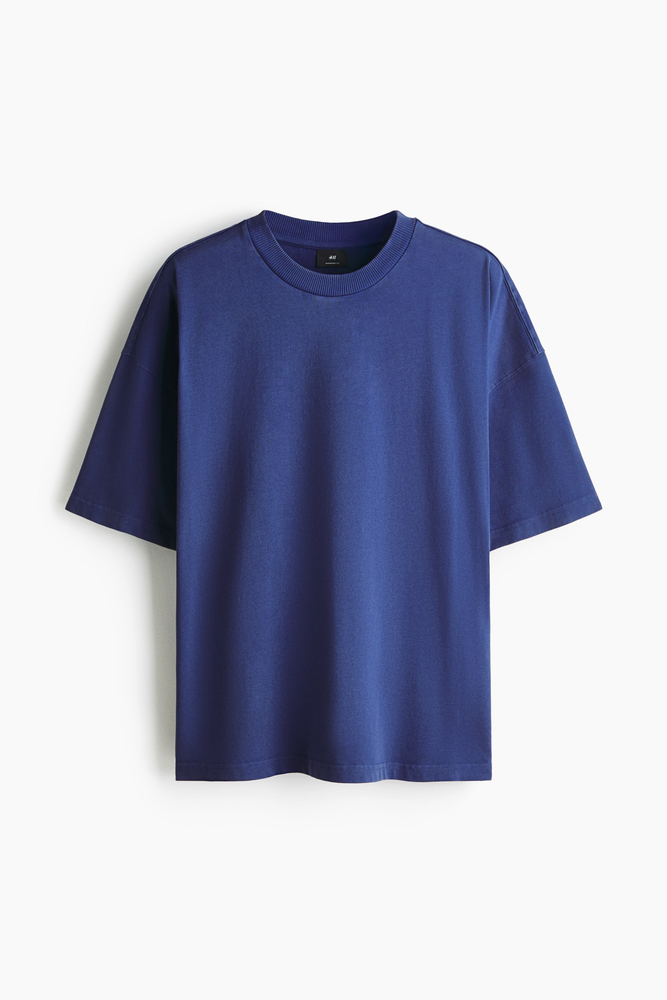 拡大画像を表示: Oversized Fit T-shirt - ダークブルー - Men | H&M JP 6
