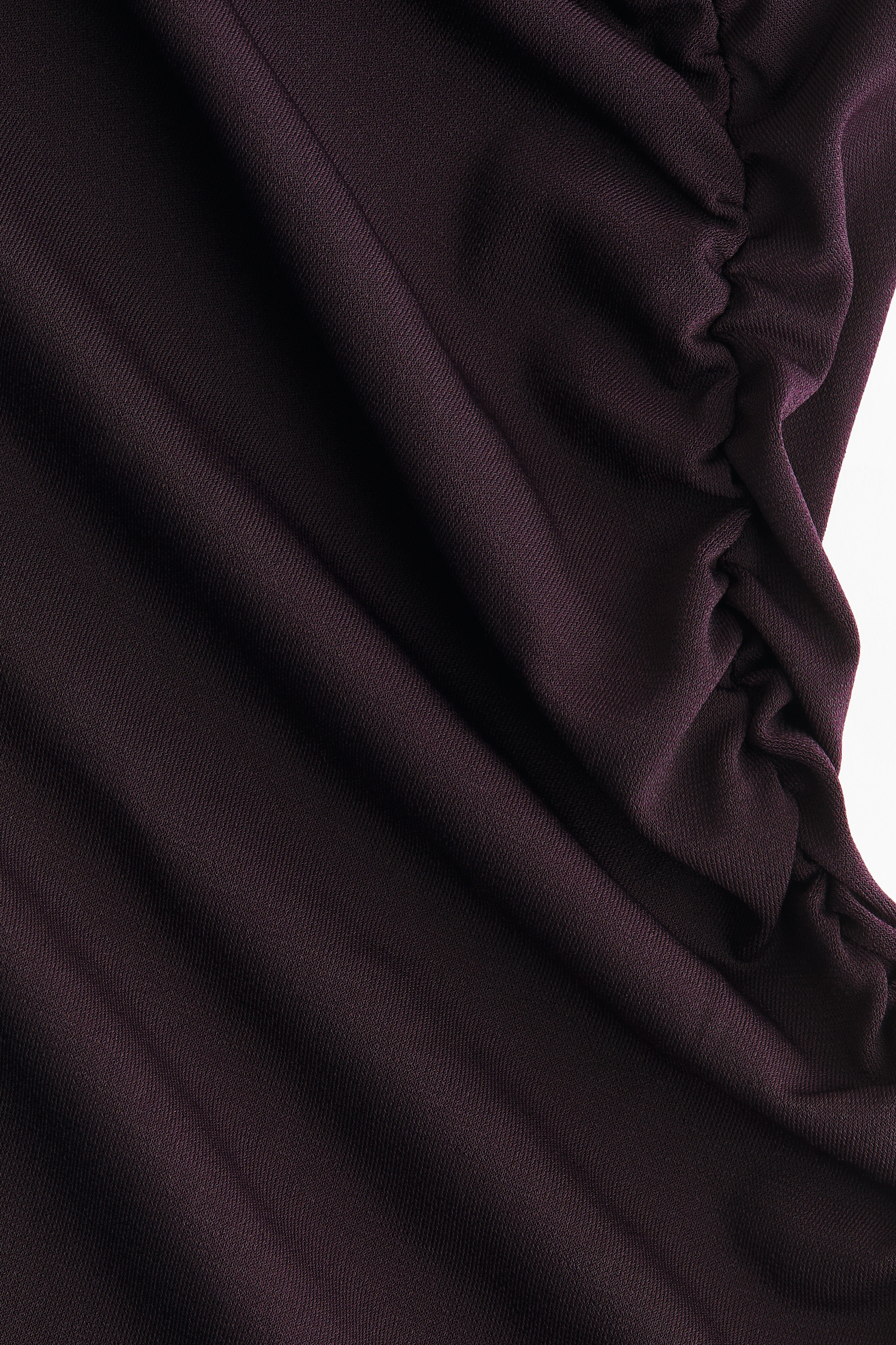 Draped one-shoulder dress