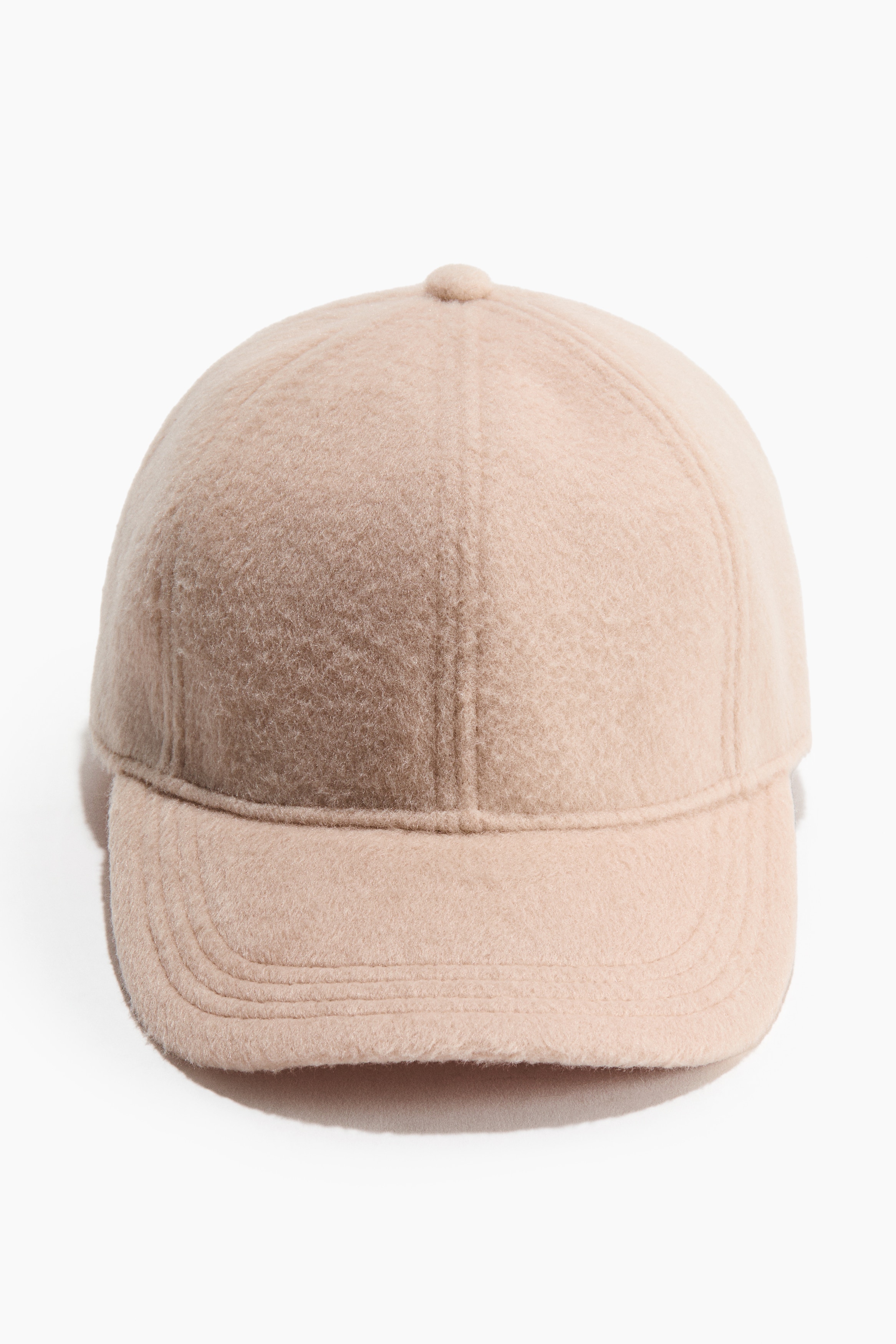 Gorra afieltrada - Beige claro/Gris
