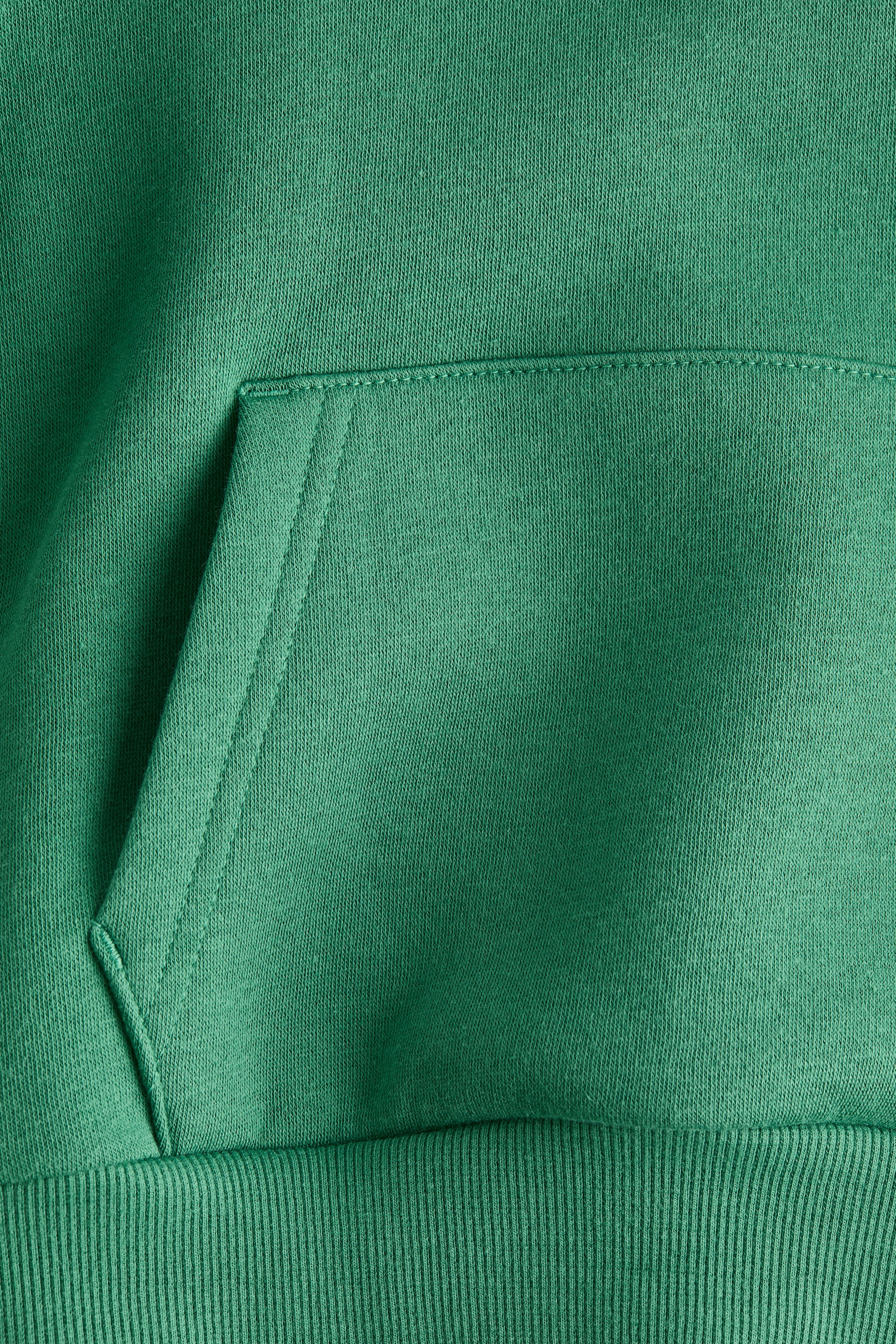 View larger image: Brushed-inside hoodie - Green - Kids | H&M IN 2