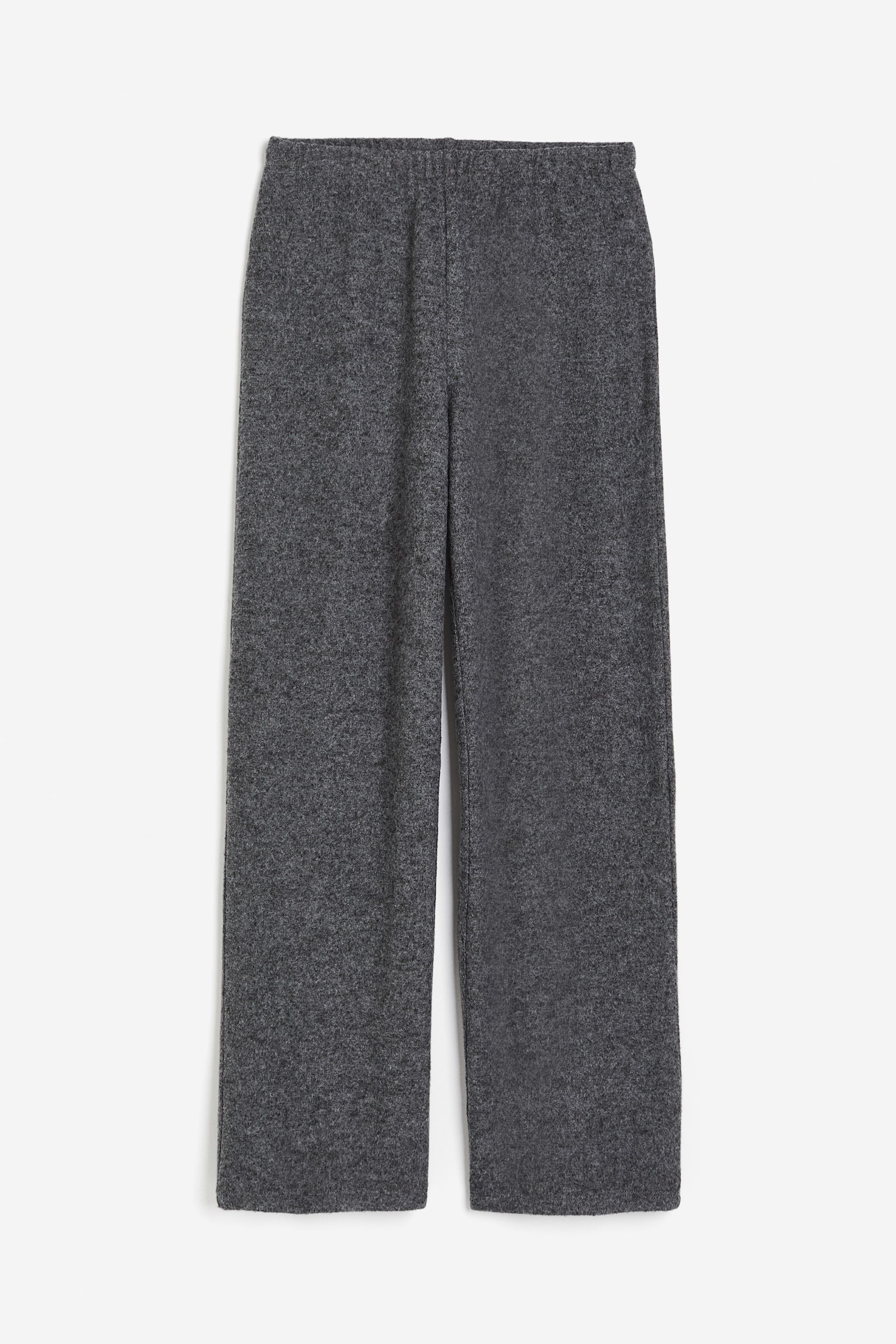 Straight Jersey Pants - Dark grey marle/Light grey marle - 2