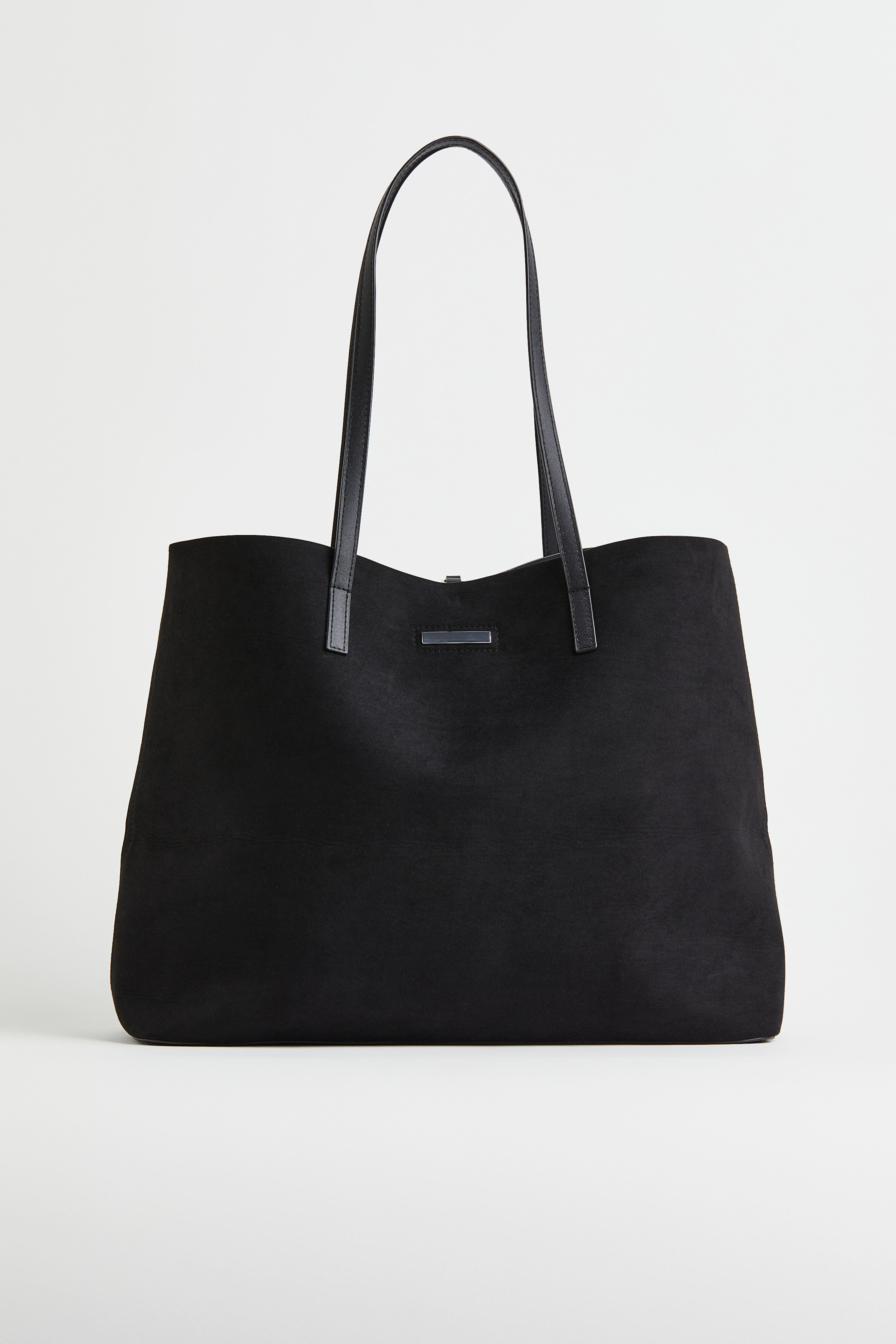 H and m black tote bag best sale