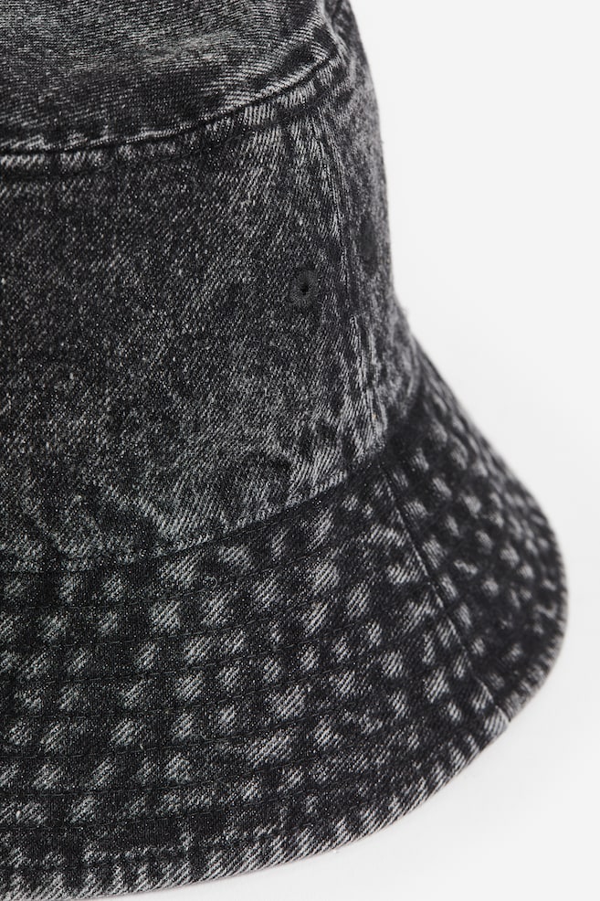 Dżinsowy kapelusz wędkarski - Czarny - 3