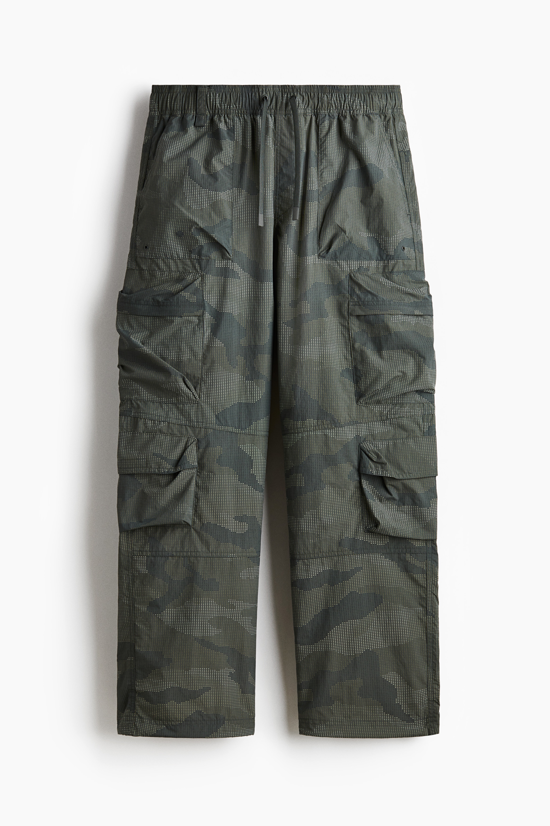 H & M - Wasserabweisende Cargohose in Loose Fit - Grün - Sportswear