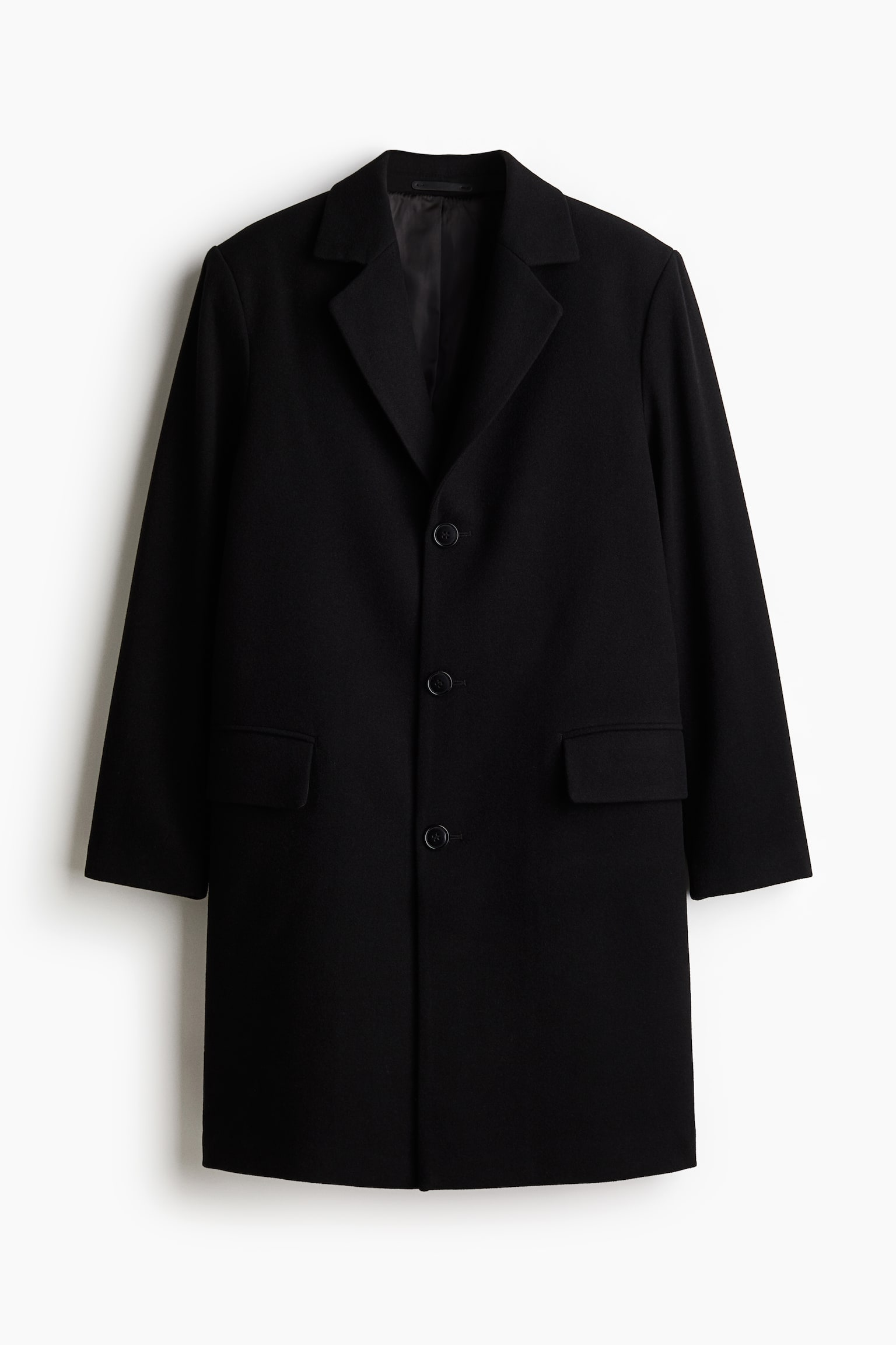 Wool-blend coat - Black/Navy blue/Grey marl - 2