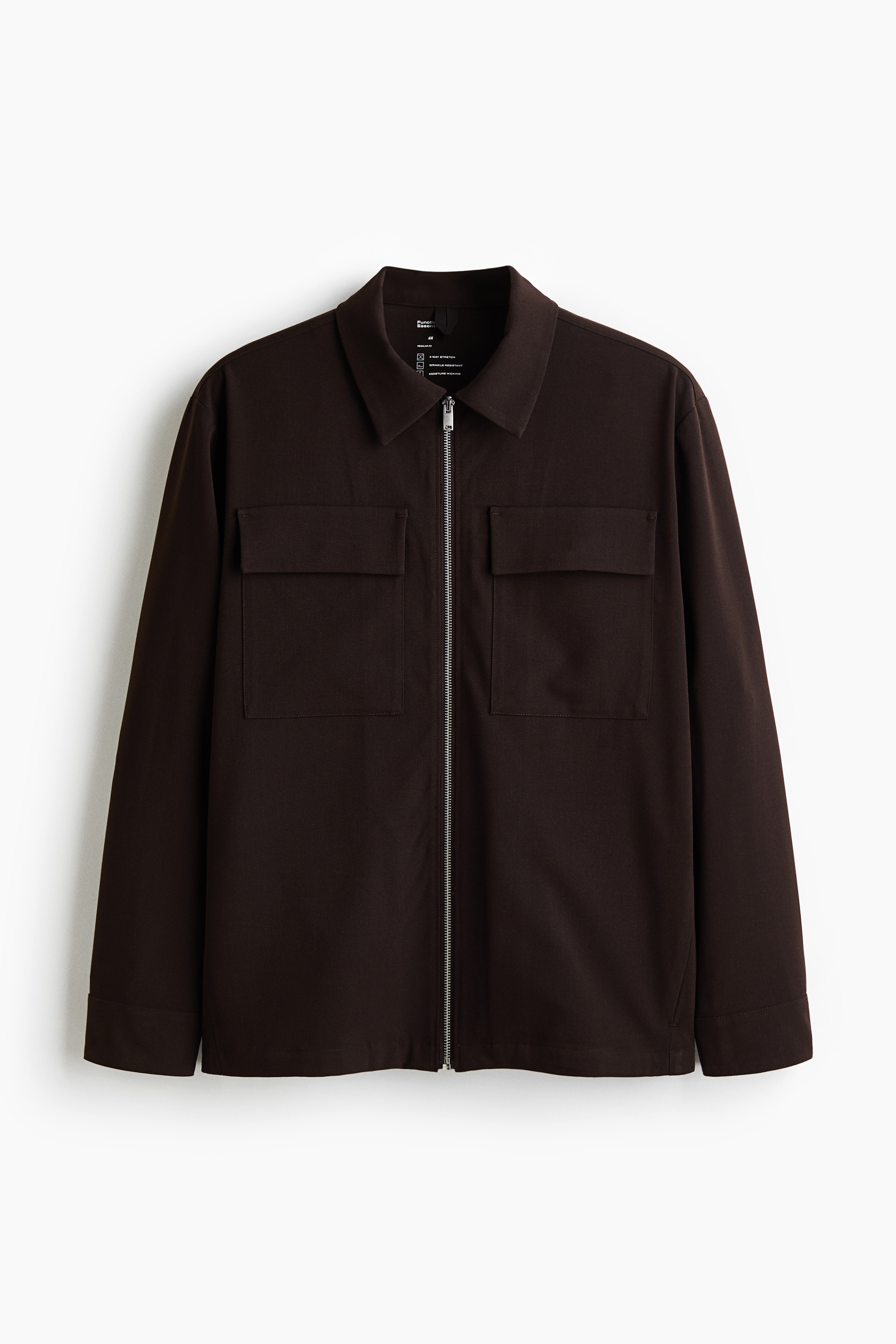 Four-way Stretch Regular Fit Overshirt