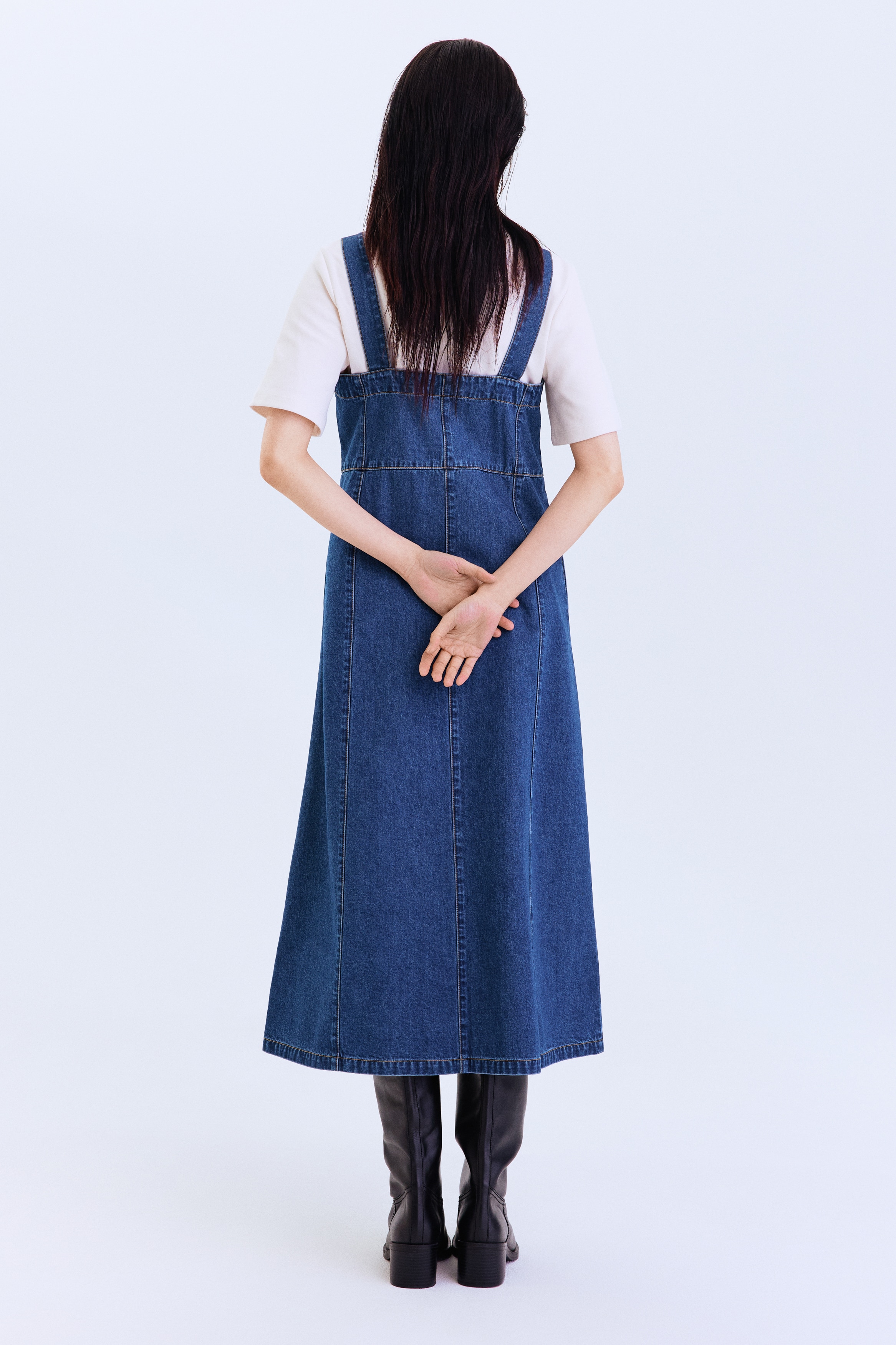 フロントジップ デニムワンピース - デニムブルー - レディース | H&M JP