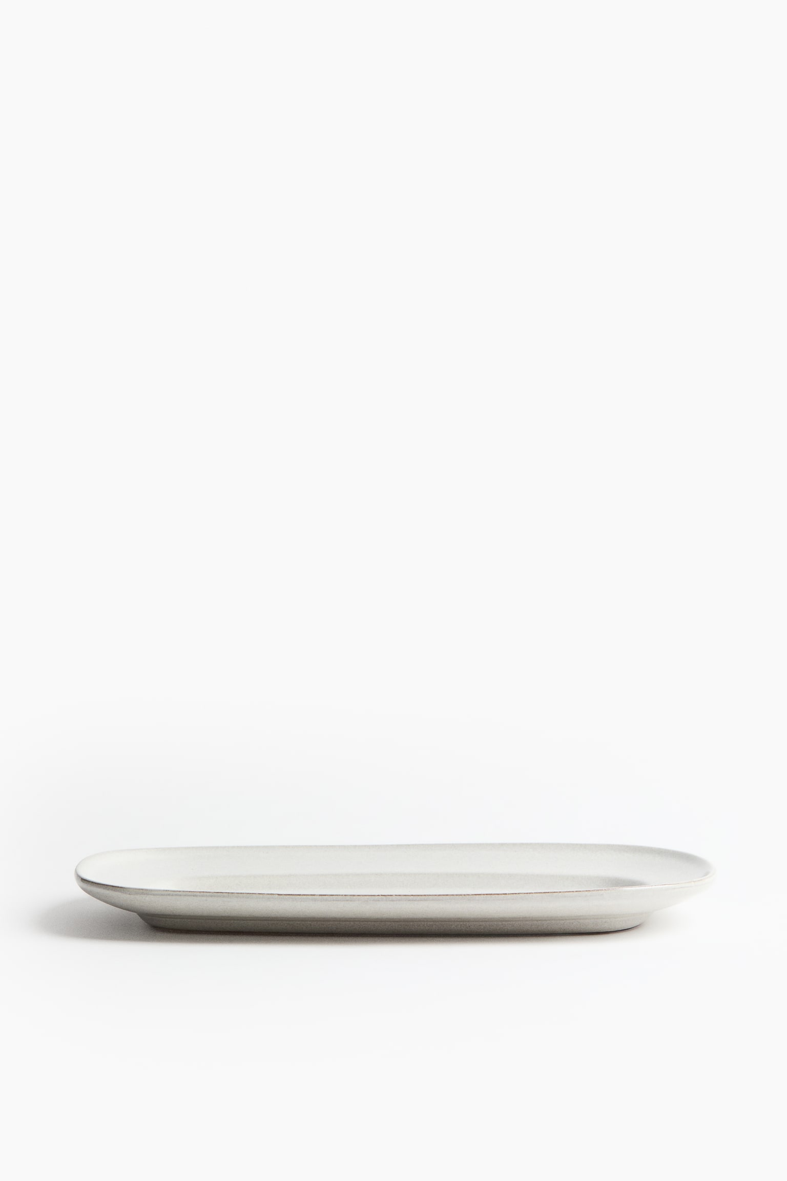 Reactive-glaze serving plate - White - 5