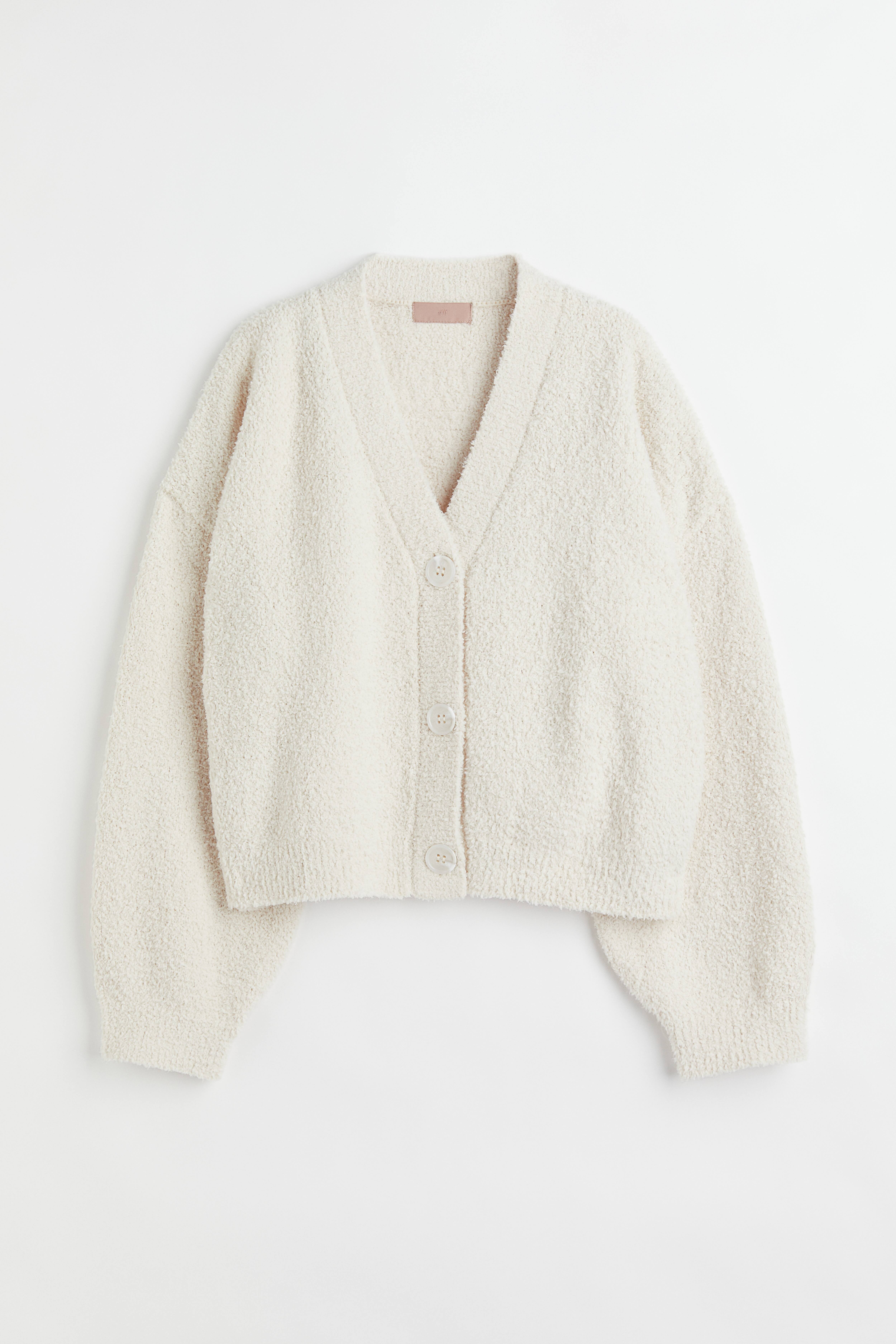 Deals white teddy cardigan