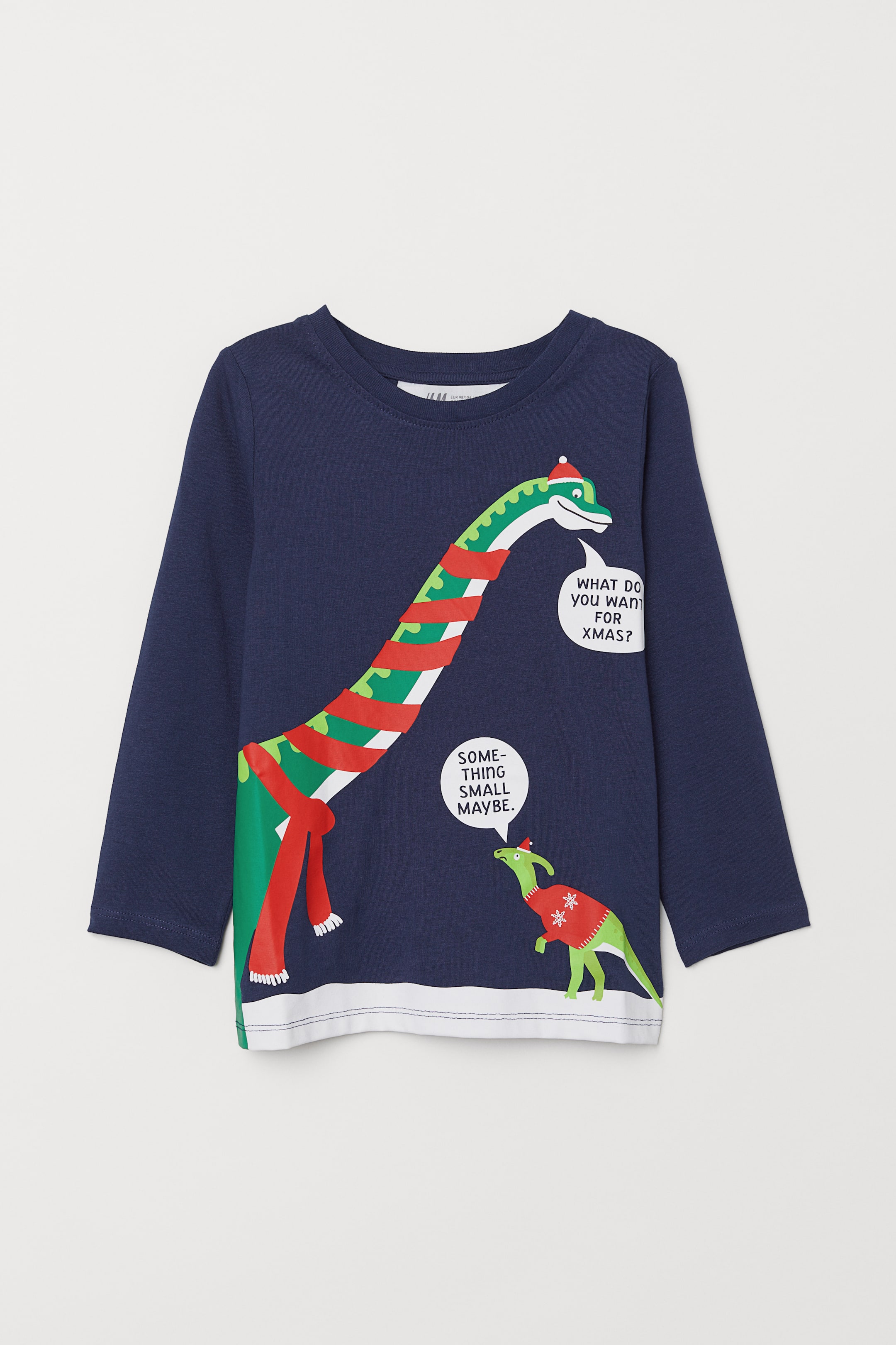Agrandir l'image: T-shirt imprimé - Bleu foncé/dinosaure - ENFANT | H&M FR 1