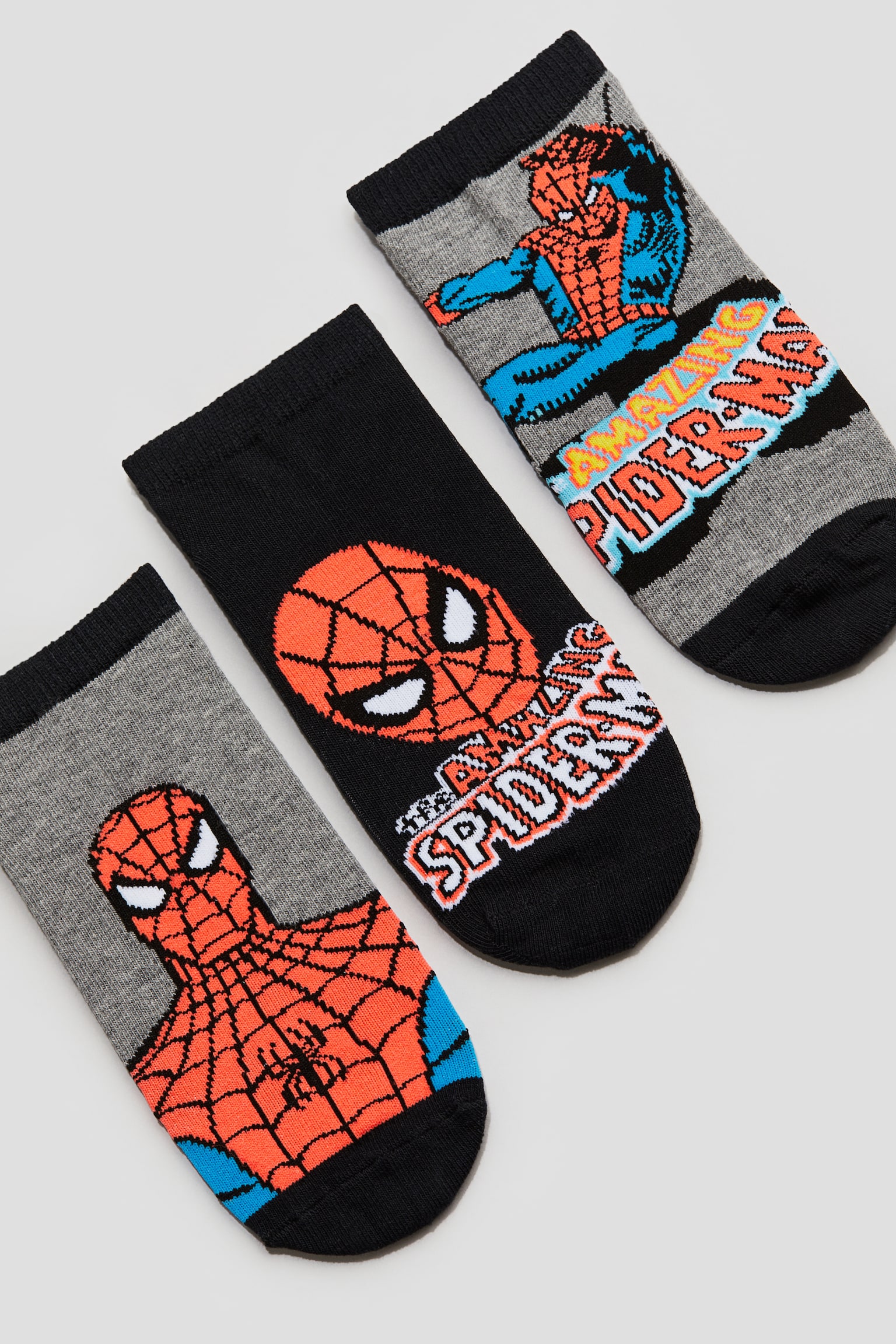 5-pack trainer socks - Black/Spider-Man/Yellow/Pokémon - 3