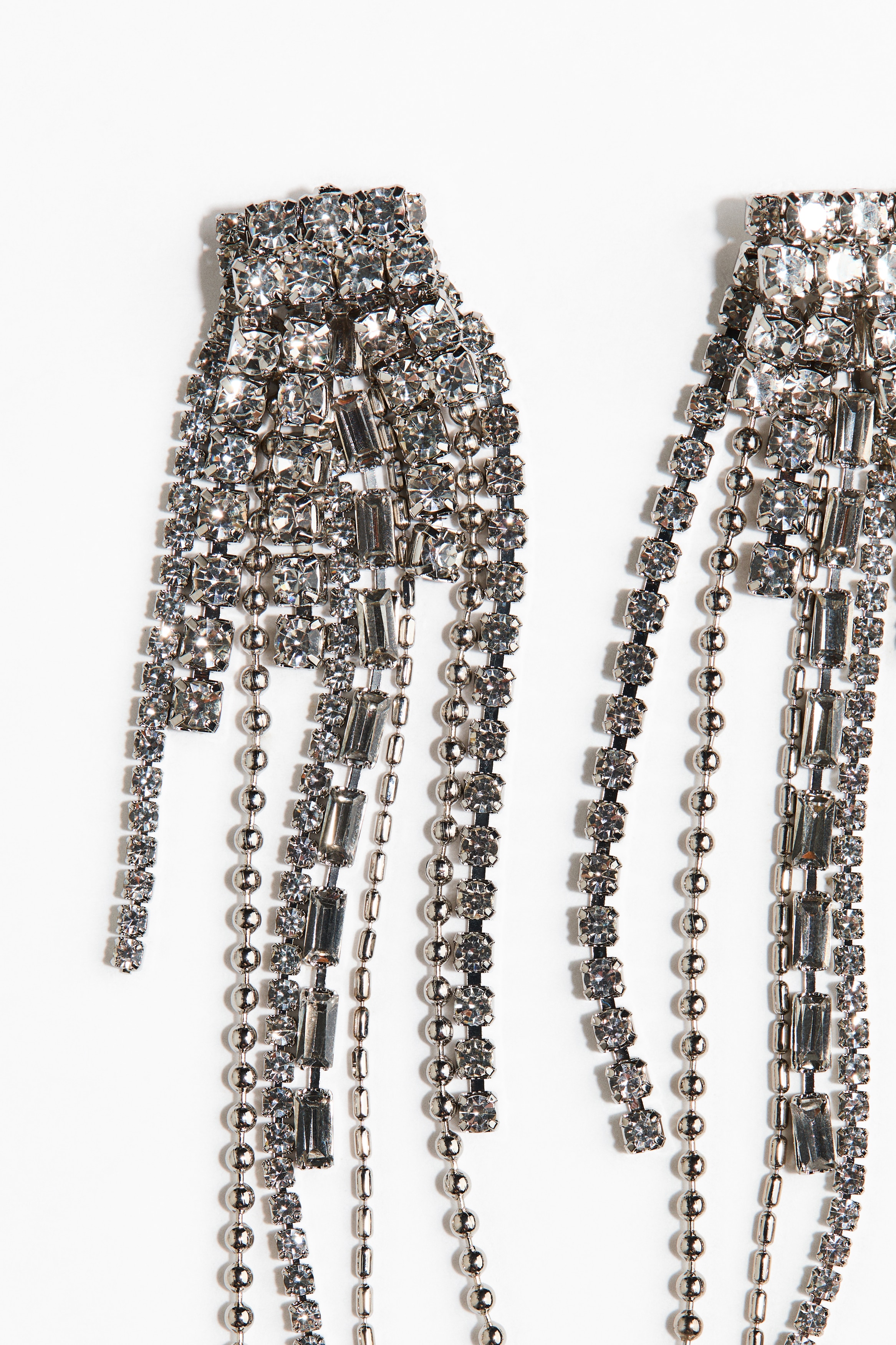 Rhinestone dangle earrings