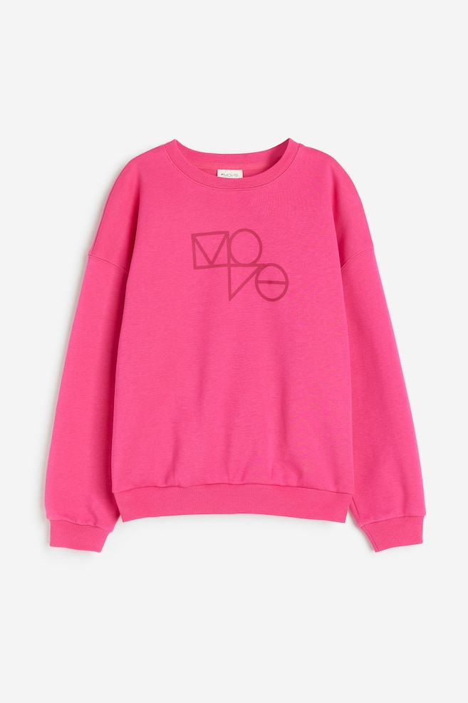 Træningssweatshirt - Klar rosa/Lysegråmeleret - 1