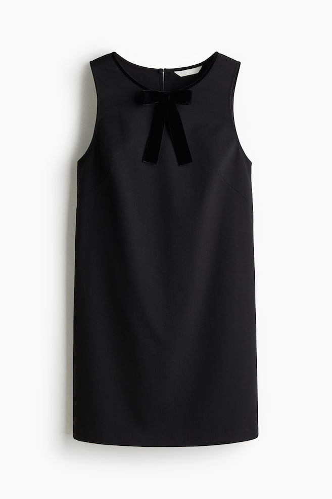 Vestido evasé - Negro - 1