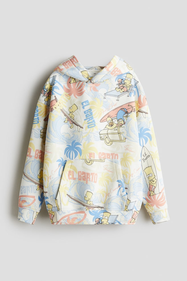 Printed hoodie - Light blue/The Simpsons/Light blue/The Simpsons/Beige/The Simpsons/Black/Ghostbusters/Grey/Fortnite/Light blue/Minecraft - 1