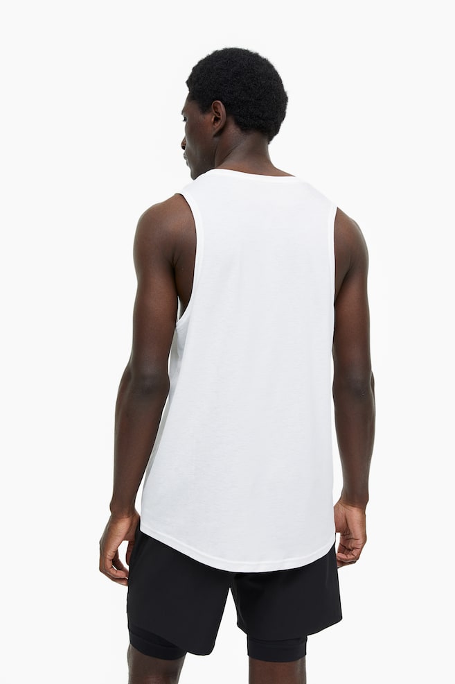 DryMove™ Sports vest top - White/Black/Coral/Light brown - 6