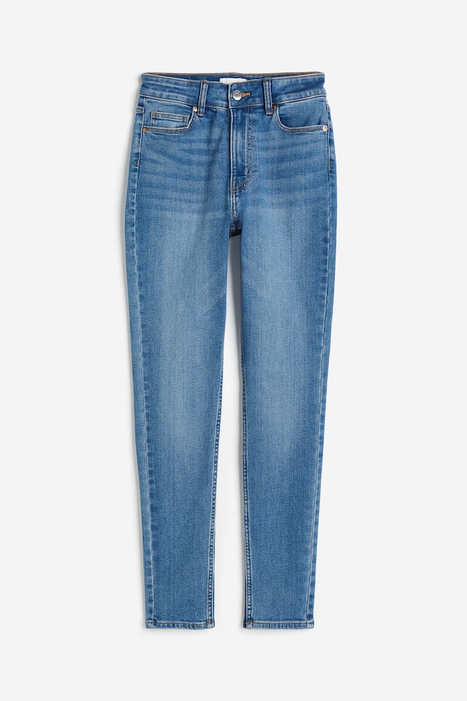 Skinny High Jeans - Denimblå/Sort/Mørk denimblå/Lys denimblå - 2