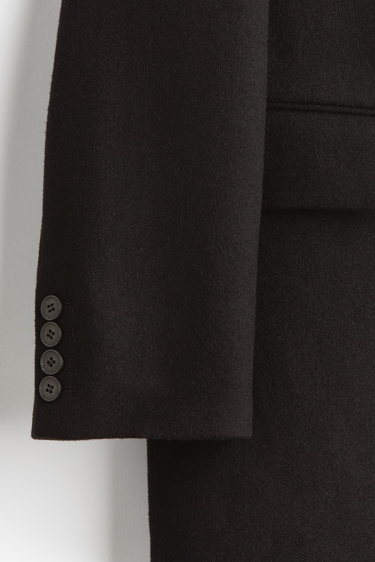 Wool-blend coat - Black - 6