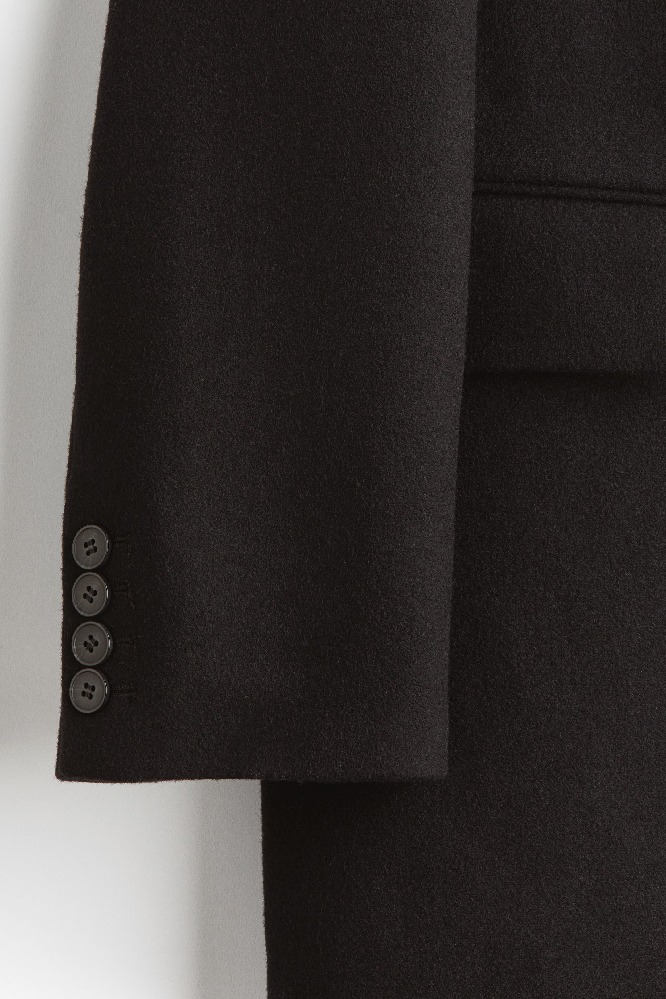 View larger image: Wool-Blend Coat - Black - Men | H&M US 7