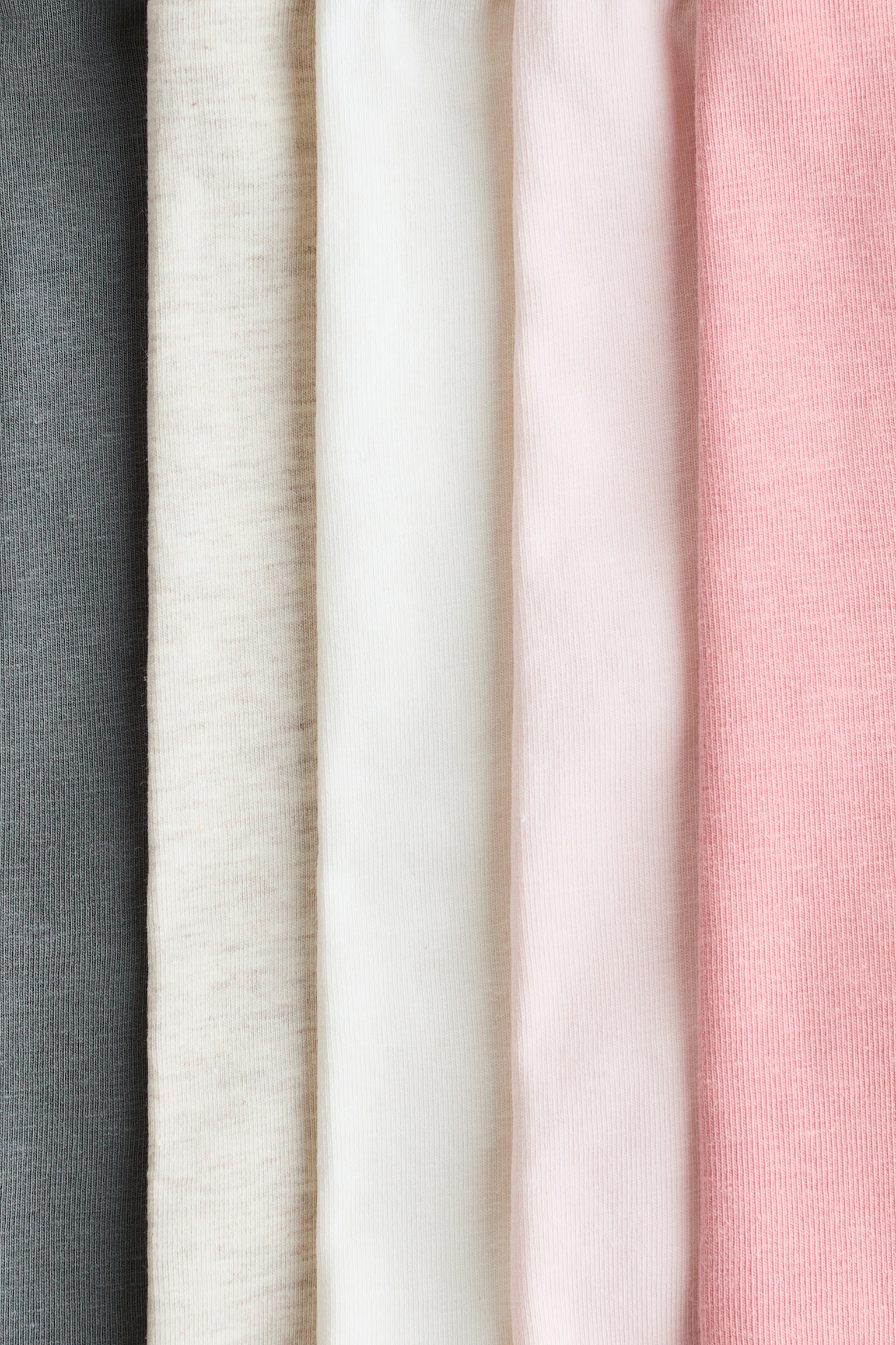 5-pack cotton cycling shorts - Pink/White/Beige/Pink/Yellow/Purple/Black/Light beige/Leopard print - 2