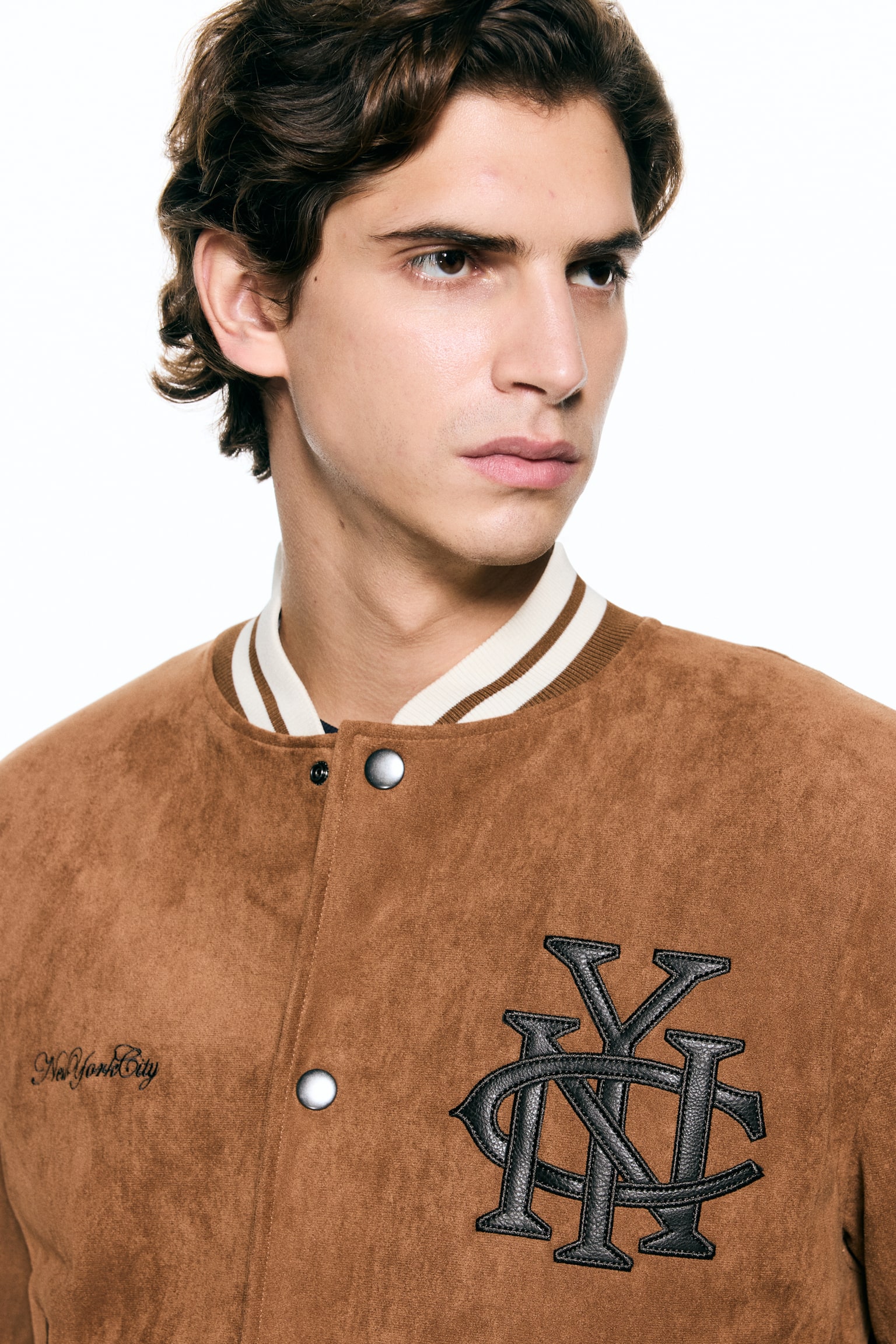 Baseball jacket - Light brown/NYC/Burgundy/NYC - 3