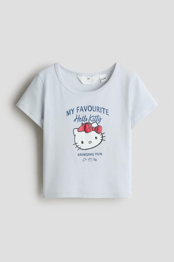 Детские топы H&M Cotton Jersey Top with Printed Motif