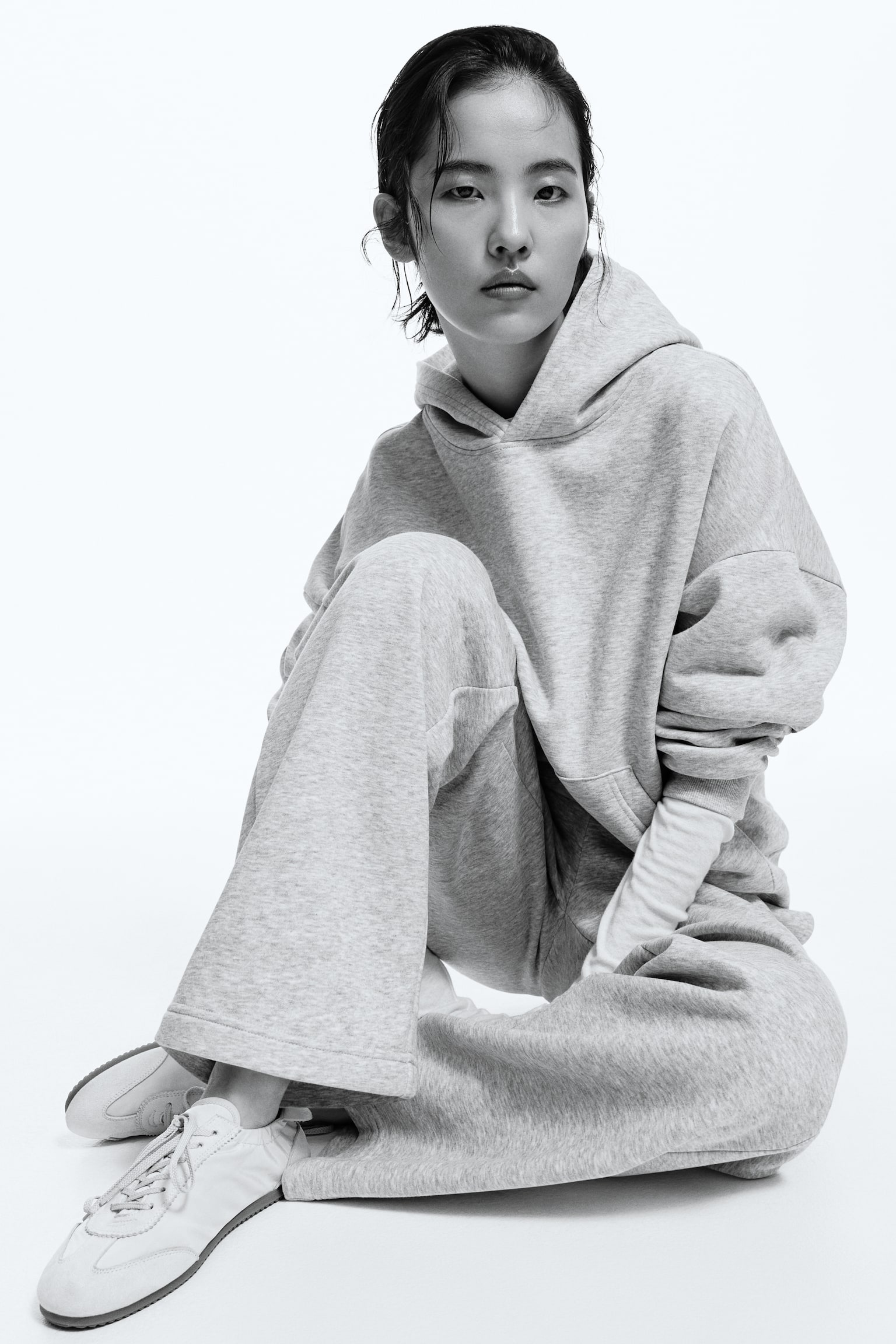 Sweatpants - Light grey marl/Navy blue/Grey marl/Cream/Khaki green/Burgundy/Powder pink/Black/Dark brown - 5