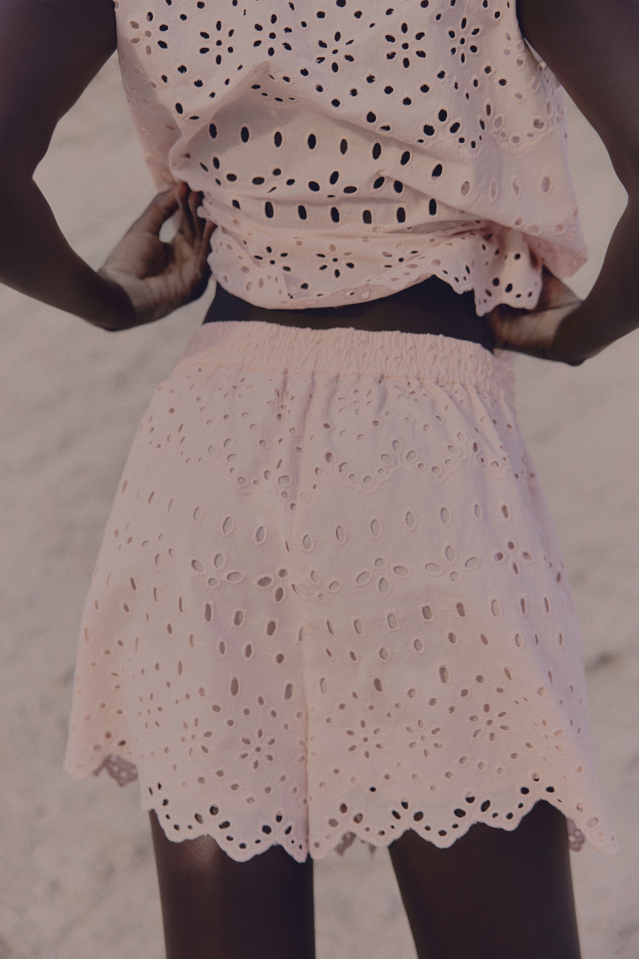 Eyelet-Embroidered Shorts - image 3