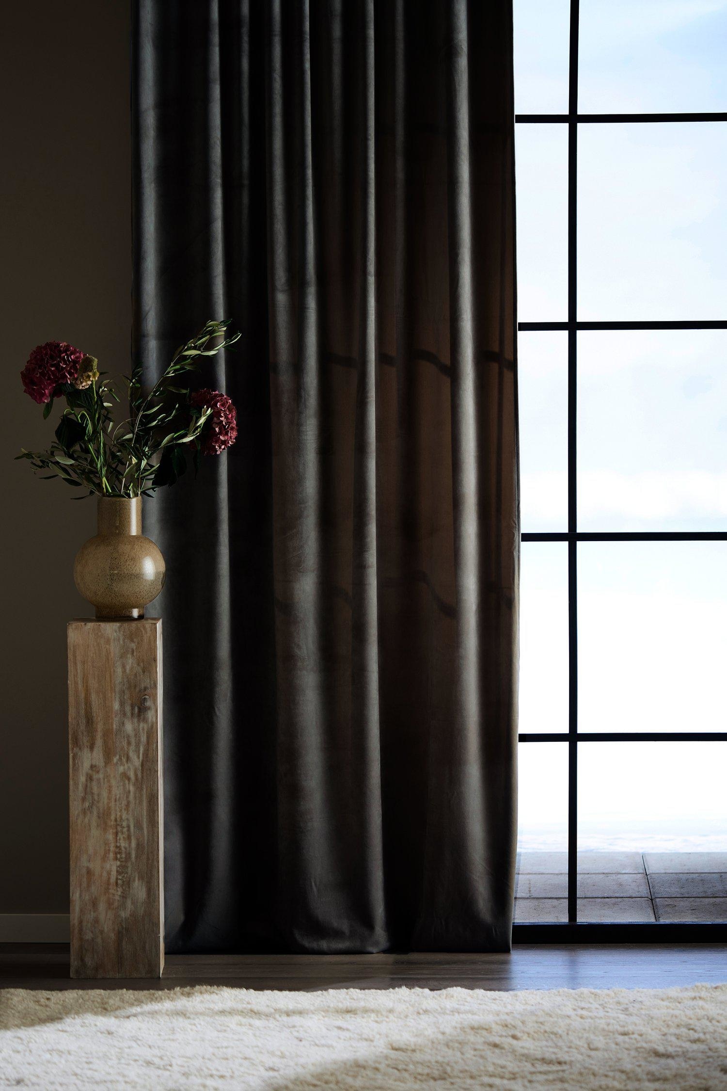 Estelle Rideau 2p - Anthracite/Rose/Mocca/Sable/Denim/Nougat/Argent/Bleu Foncé