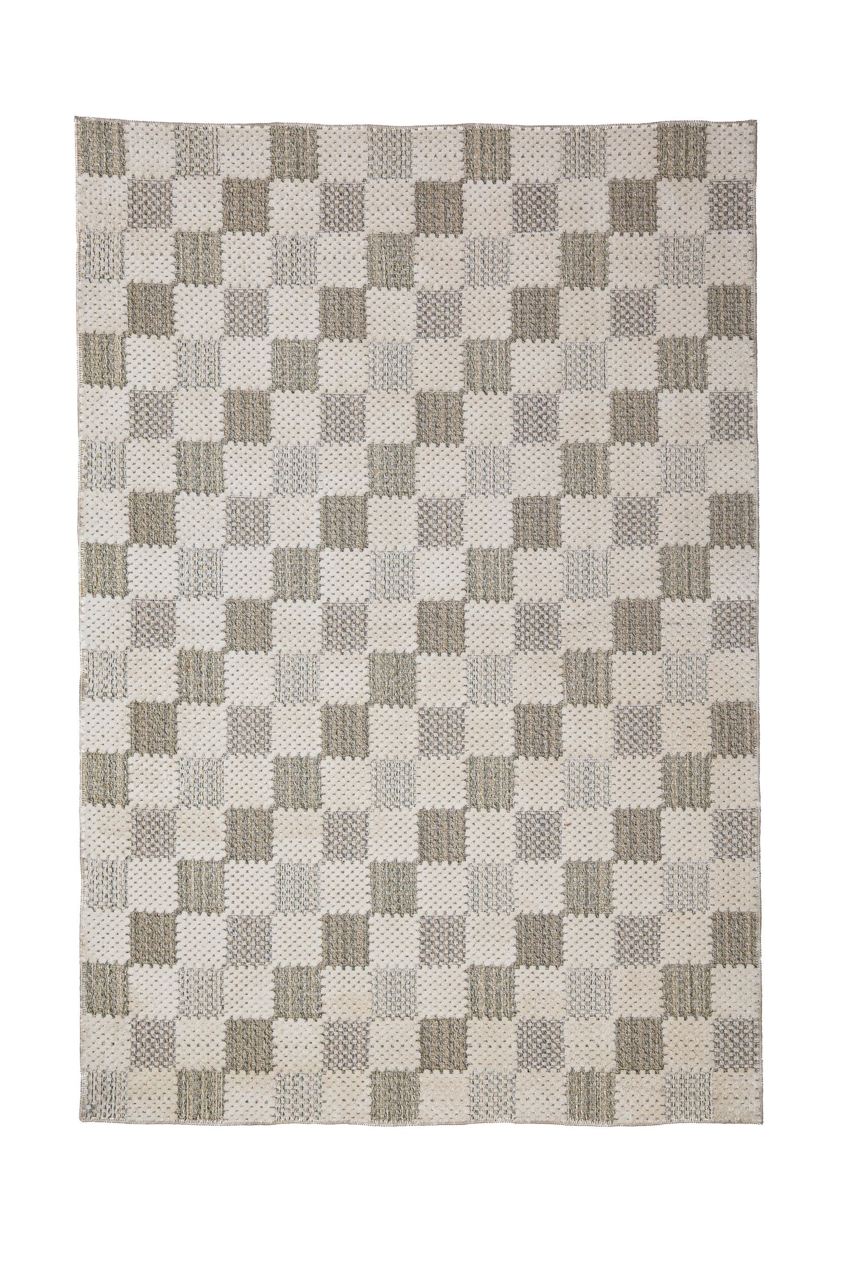 Muted Tapis À Damier Lavable - Vert/Bleu