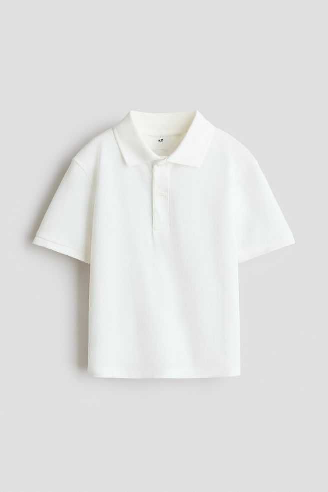 Embroidered-Motif Piqué Polo Shirt - White/White/Beige/Dusty blue/Dark red/Red - 1