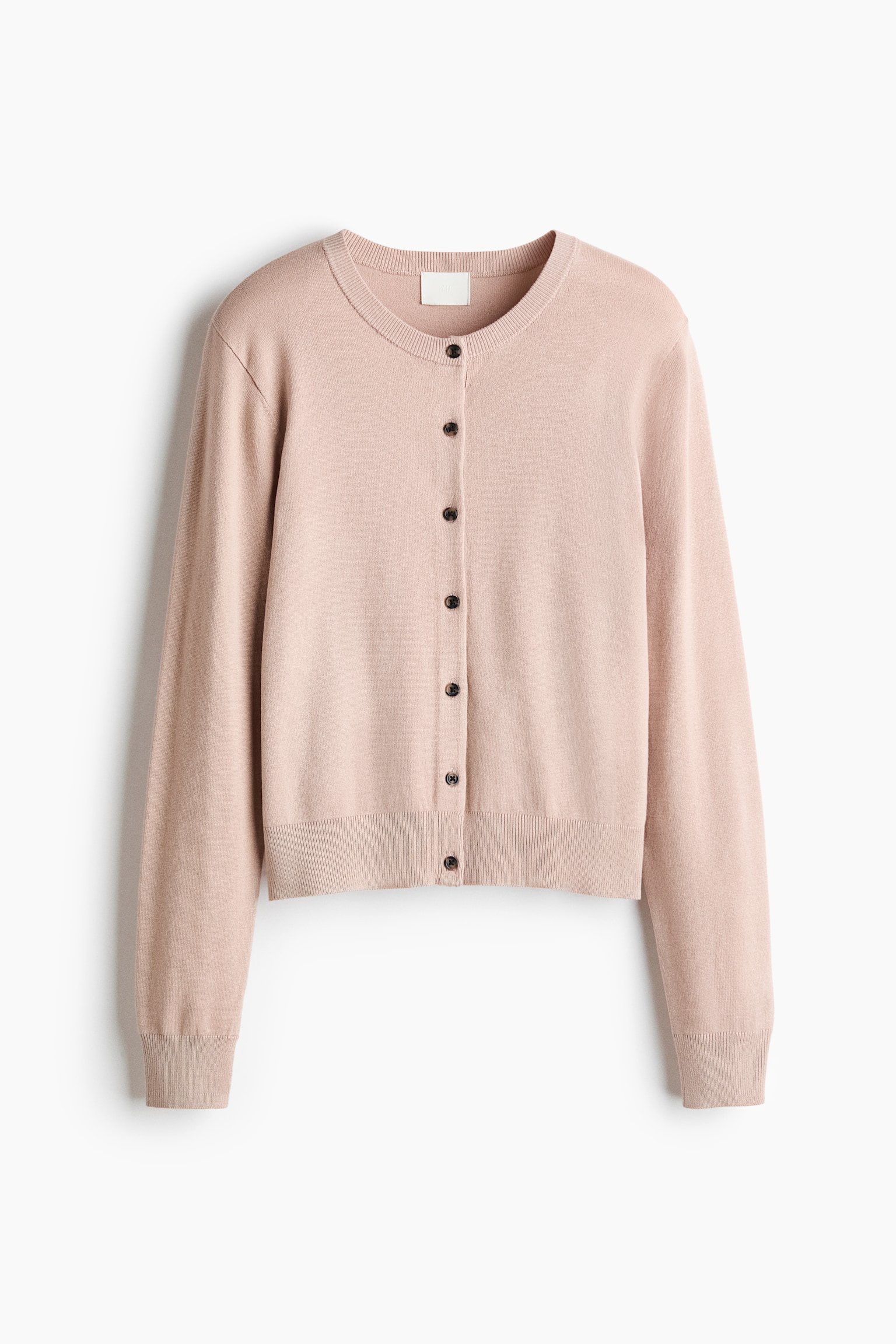 Cárdigan de punto fino - Beige claro/Negro/Crema/Topo oscuro/Gris oscuro jaspeado/Gris oscuro/Marrón oscuro/Beige claro/Beige grisáceo claro/Marrón/Turquesa empolvado claro/Marrón oscuro/Verde aceituna/Lila - 1