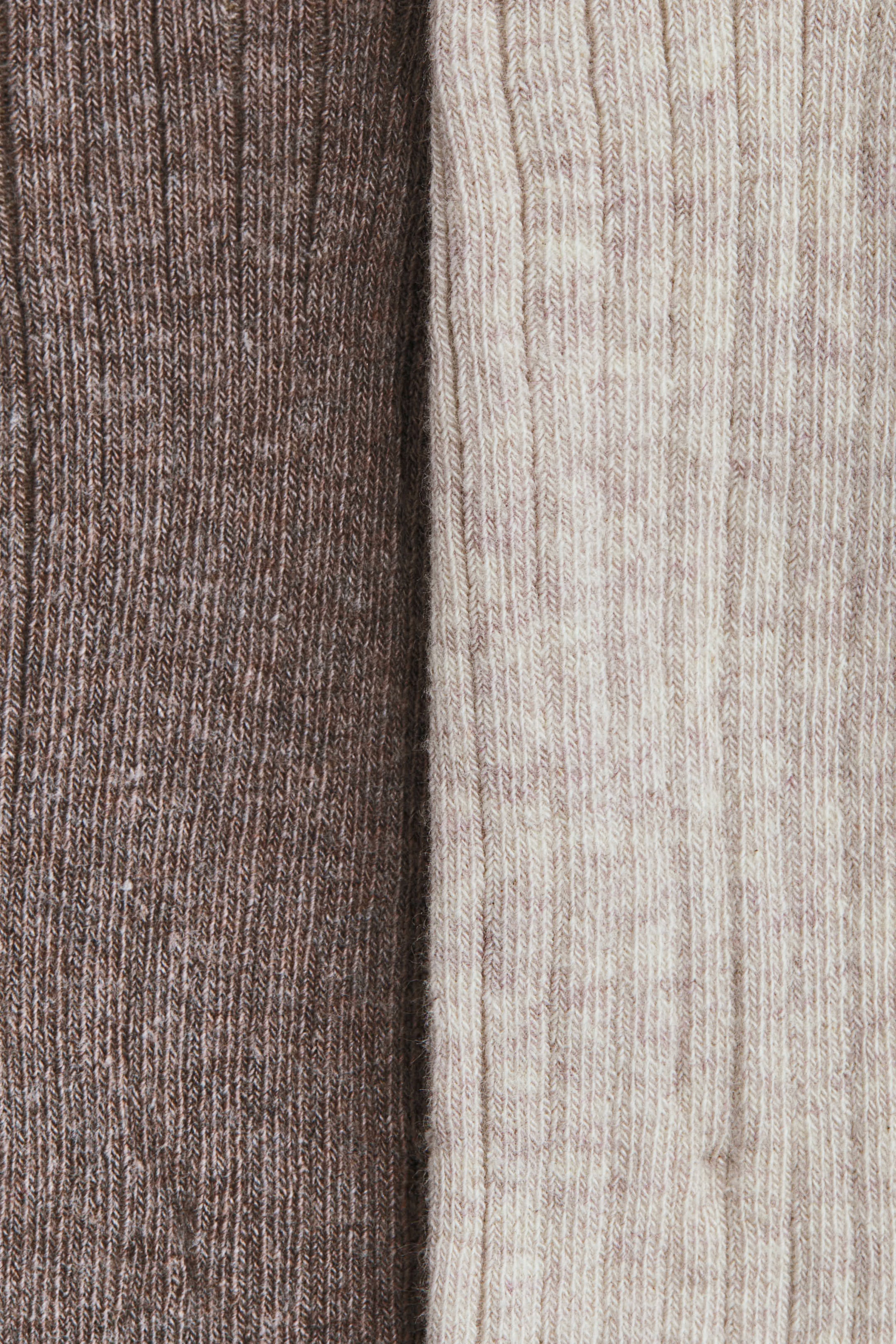 Lot de 2 collants côtelés