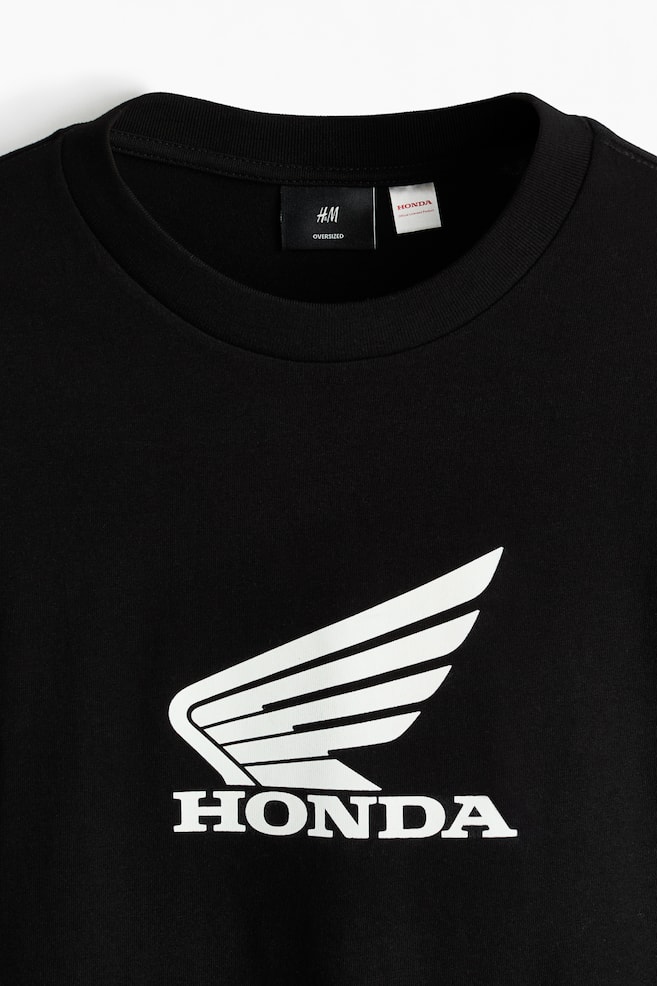オーバーサイズフィット プリントトップス - ブラック／Honda - 6
